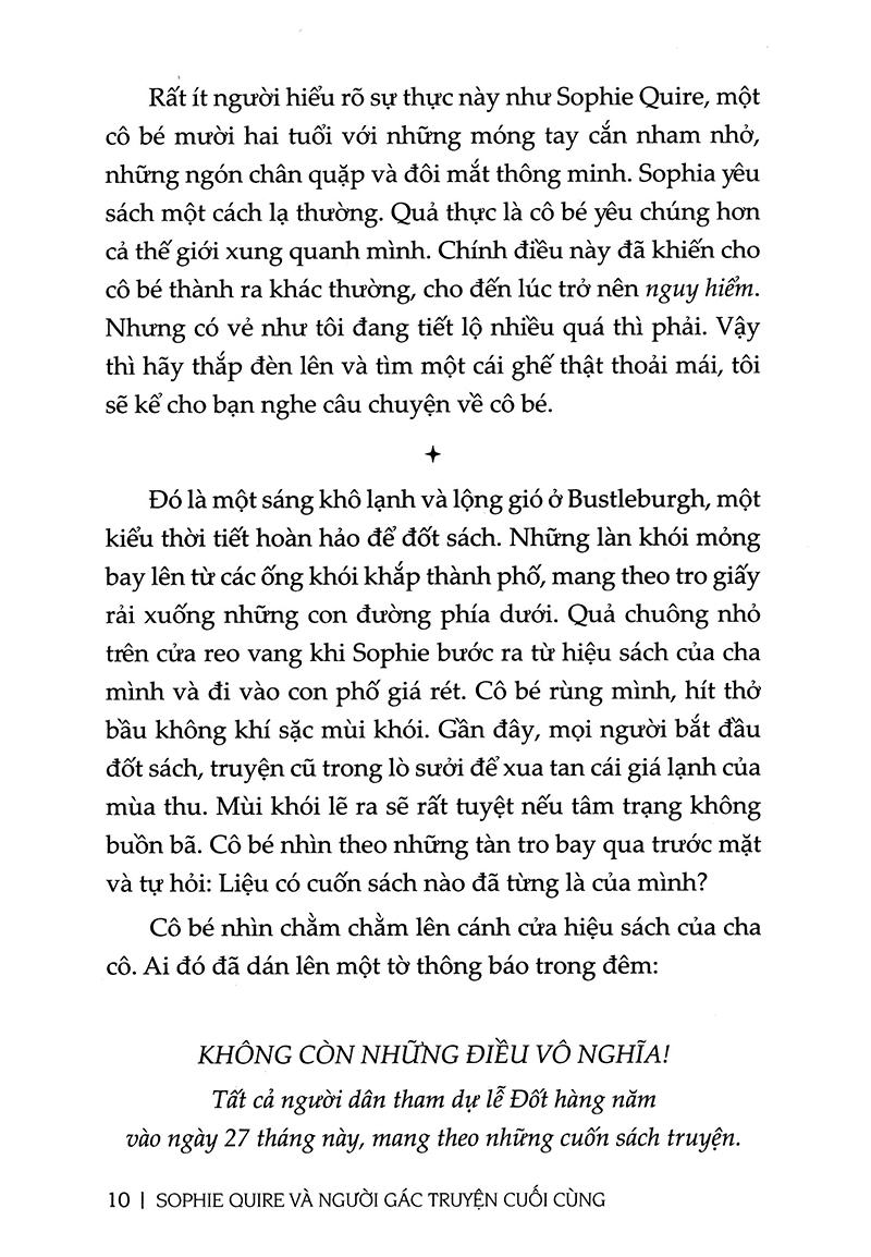 Sophie Quire Và Người Gác Truyện Cuối Cùng
