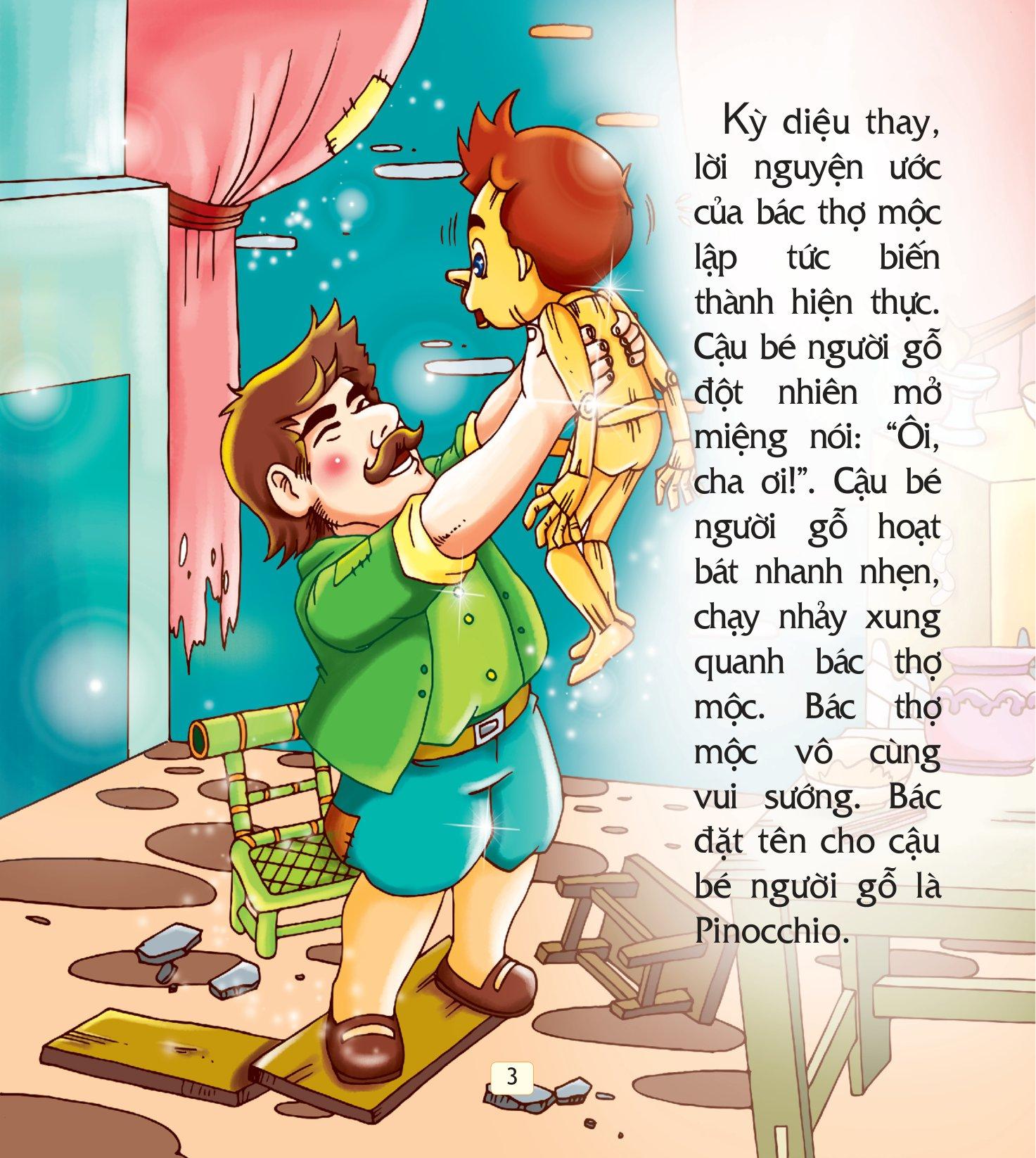 Truyện Cổ Tích Thế Giới Hay Nhất - Pinochio Cậu Bé Người Gỗ (Tái Bản)