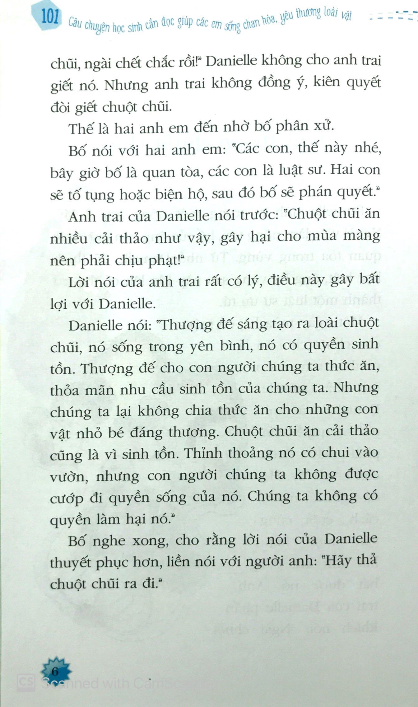Kỹ Năng Sống - 101 Câu Chuyện Học Sinh Cần Đọc Giúp Các Em Sống Chan Hòa, Yêu Thương Loài Vật