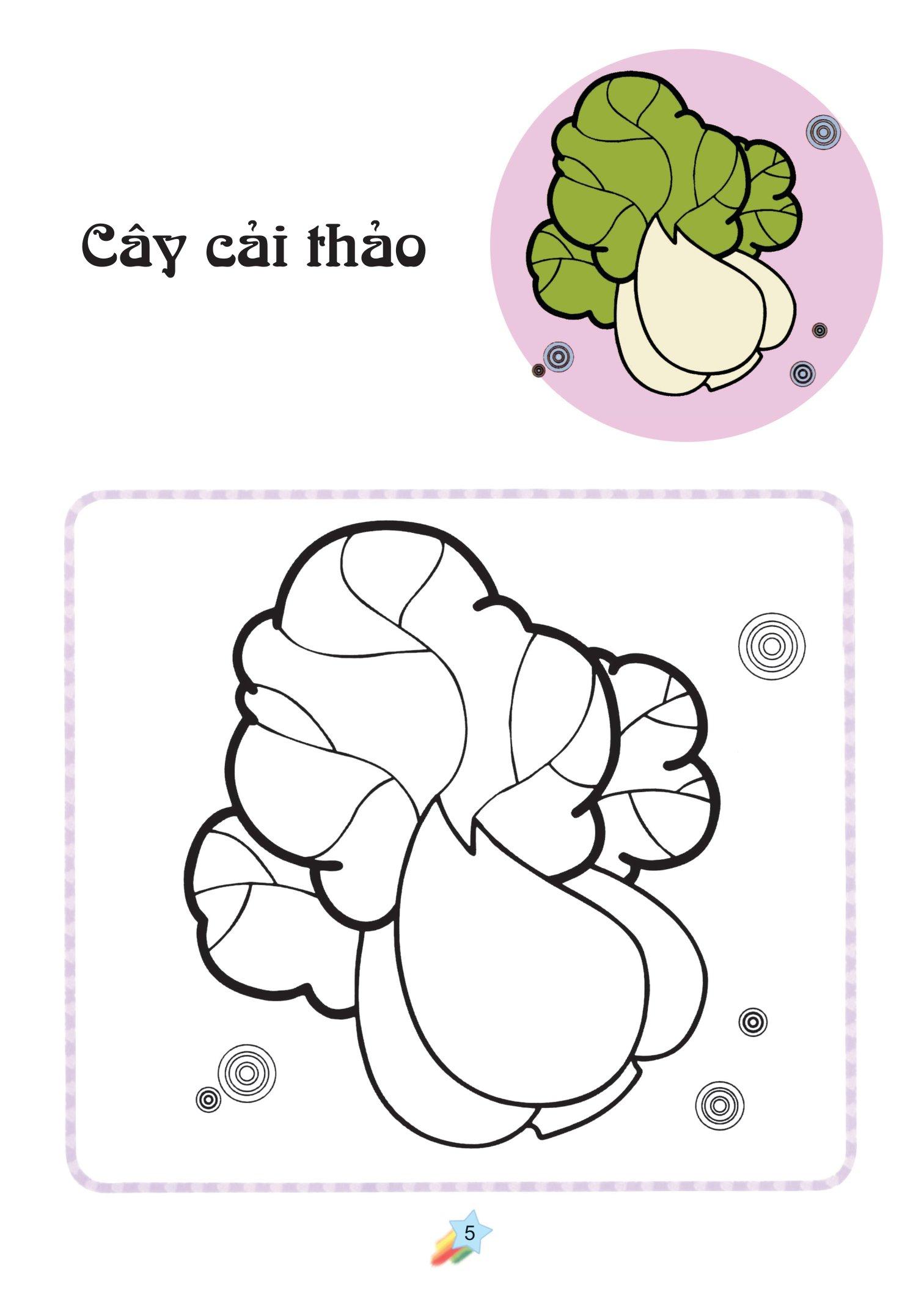 123 Nào Ta Tô Màu! - Rau Xanh