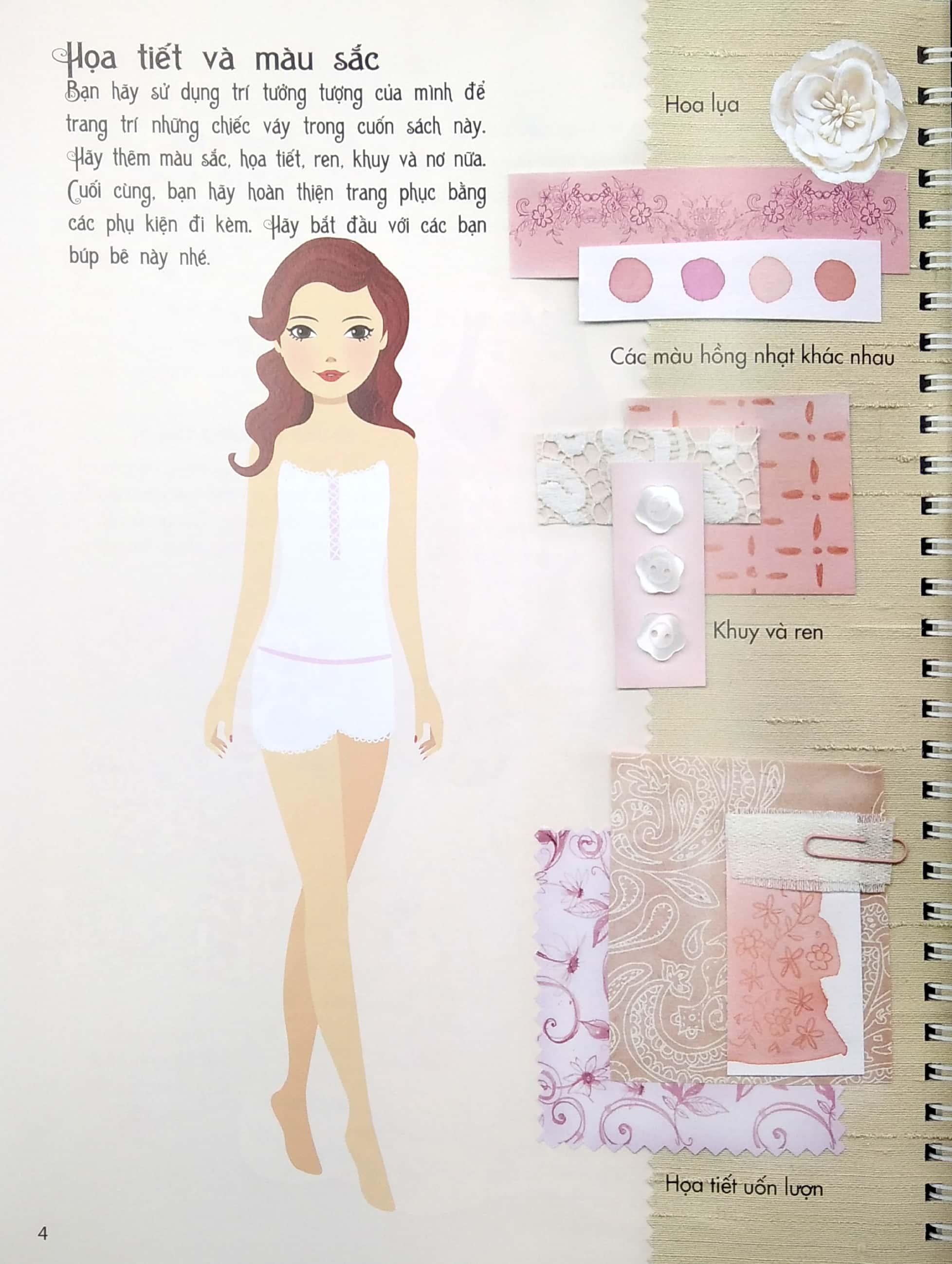 Dán Hình Sáng Tạo Trang Phục Búp Bê - Chiếc Váy Cưới Mơ Ước