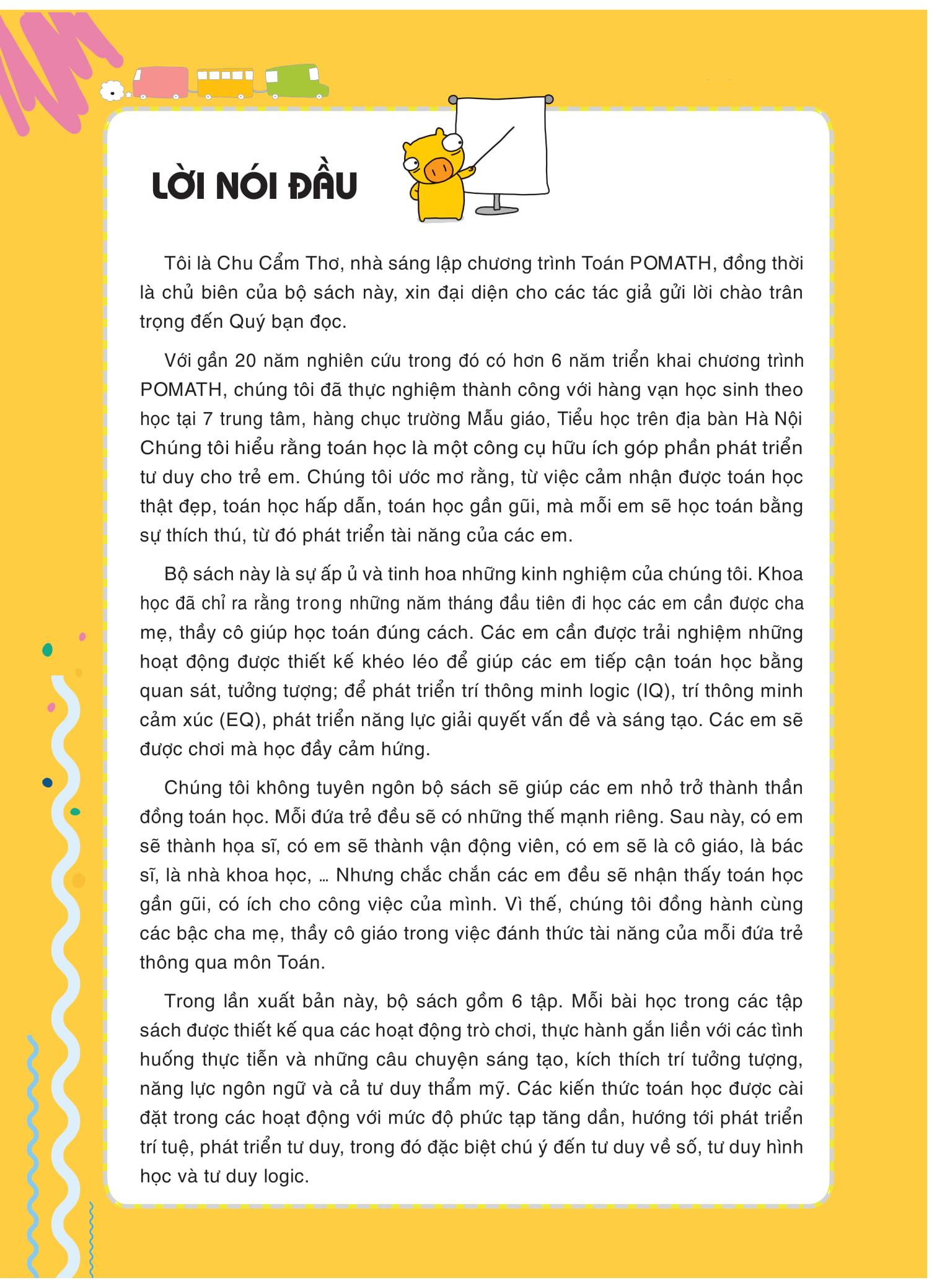 POMath - Toán Tư Duy Cho Trẻ Em 4-6 Tuổi (Tập 6)