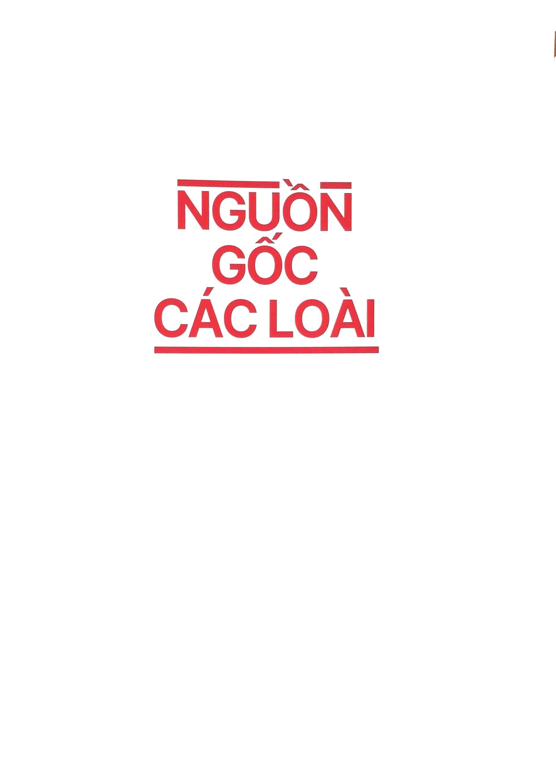 Tri Thức Kinh Điển Bằng Tranh - Nguồn Gốc Các Loài