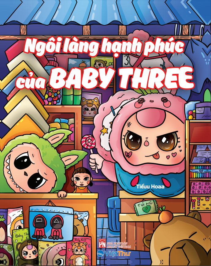 Sách -Tô Màu - Ngôi làng hạnh phúc của Baby Three (VT)