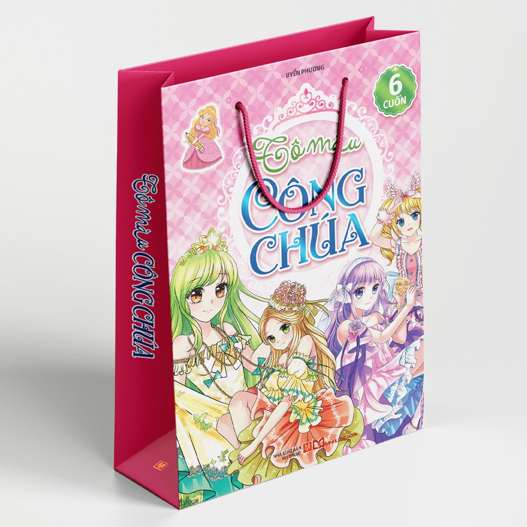 Sách: Combo Tô Màu Công Chúa (Túi 6 Cuốn)