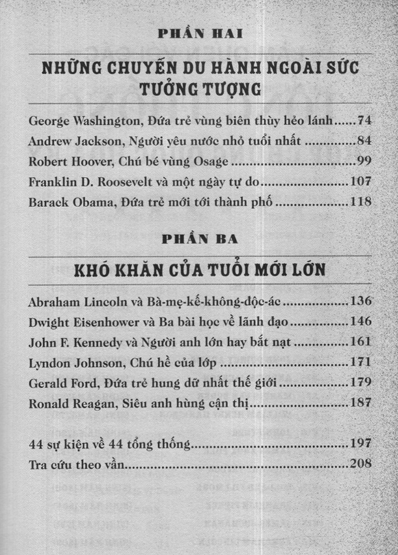 Thời Thơ Ấu Của Các Tổng Thống Mỹ - Chuyện Thật Chưa Kể (Tái Bản 2019)