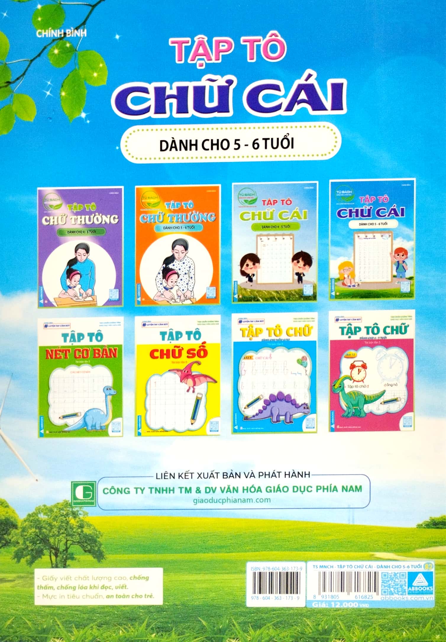 Tập Tô Chữ Cái Dành Cho 5-6 Tuổi (Tủ Sách Mầm Non Chăm Học)