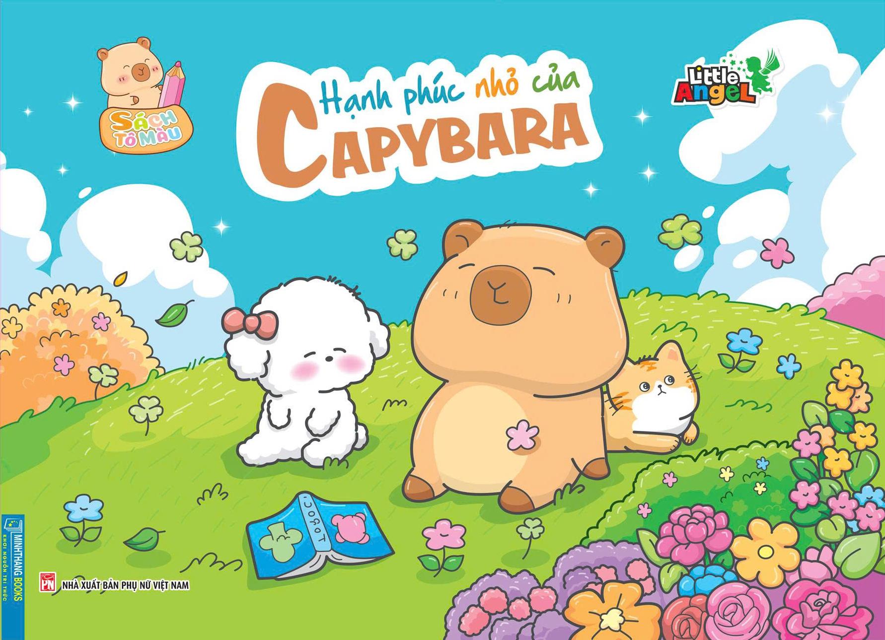 Sách - Sách Tô Màu - Hạnh Phúc Nhỏ Của Capybara