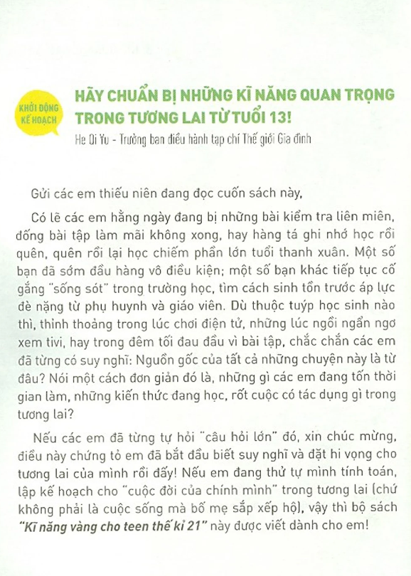 Kĩ Năng Vàng Cho Teen Thế Kỉ 21 - Bí Kíp Quản Lí Cảm Xúc
