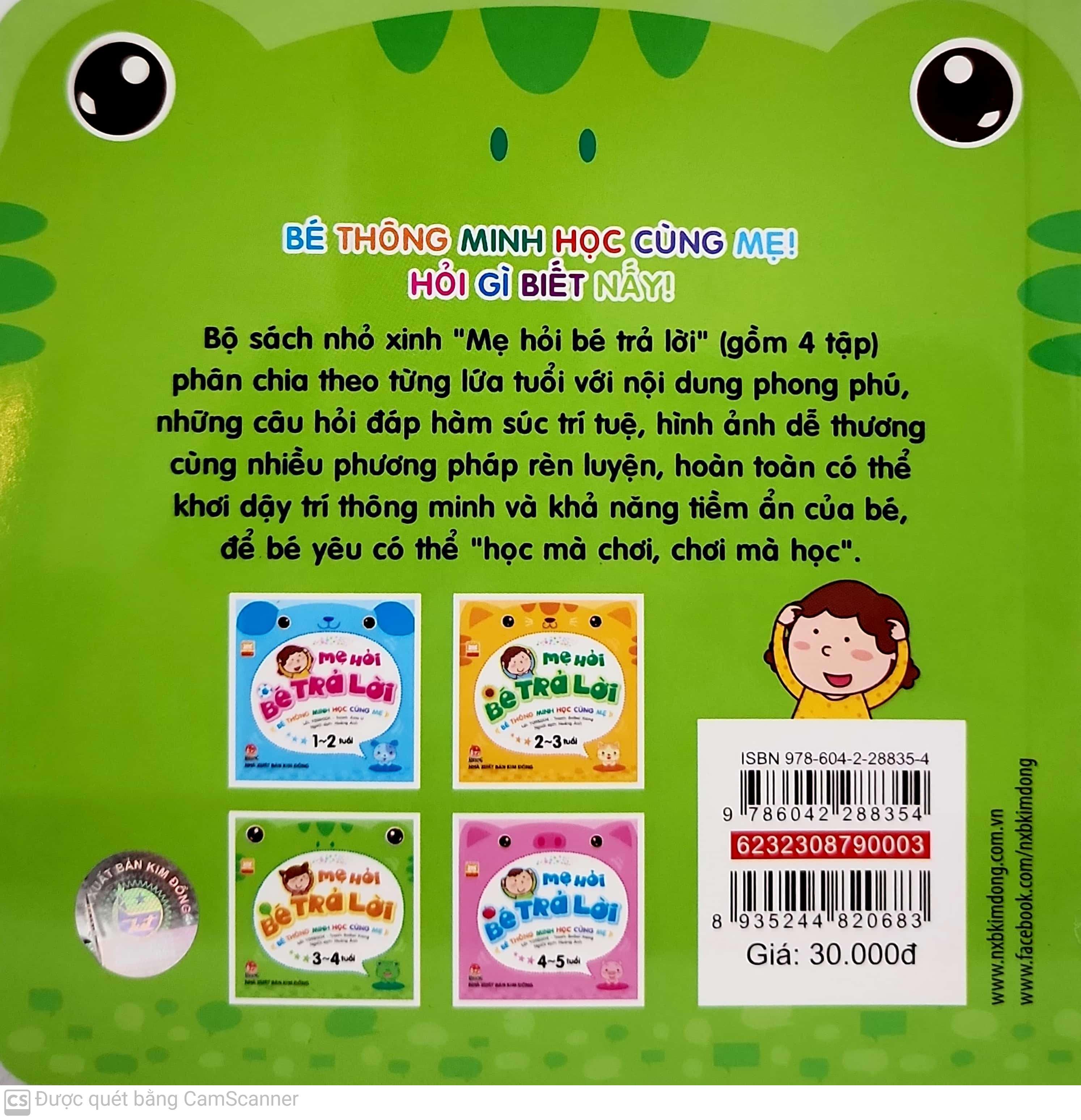 Mẹ Hỏi Bé Trả Lời 3-4 Tuổi (Tái Bản)