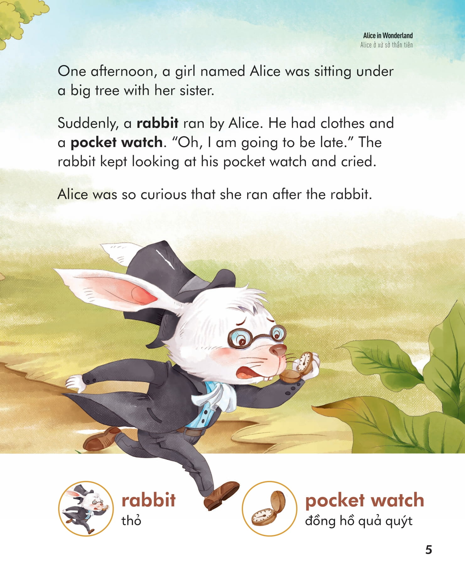 Truyện Cổ Tích Nổi Tiếng Song Ngữ Việt - Anh: Alice Ở Xứ Sở Thần Tiên - Alice In Wonderland