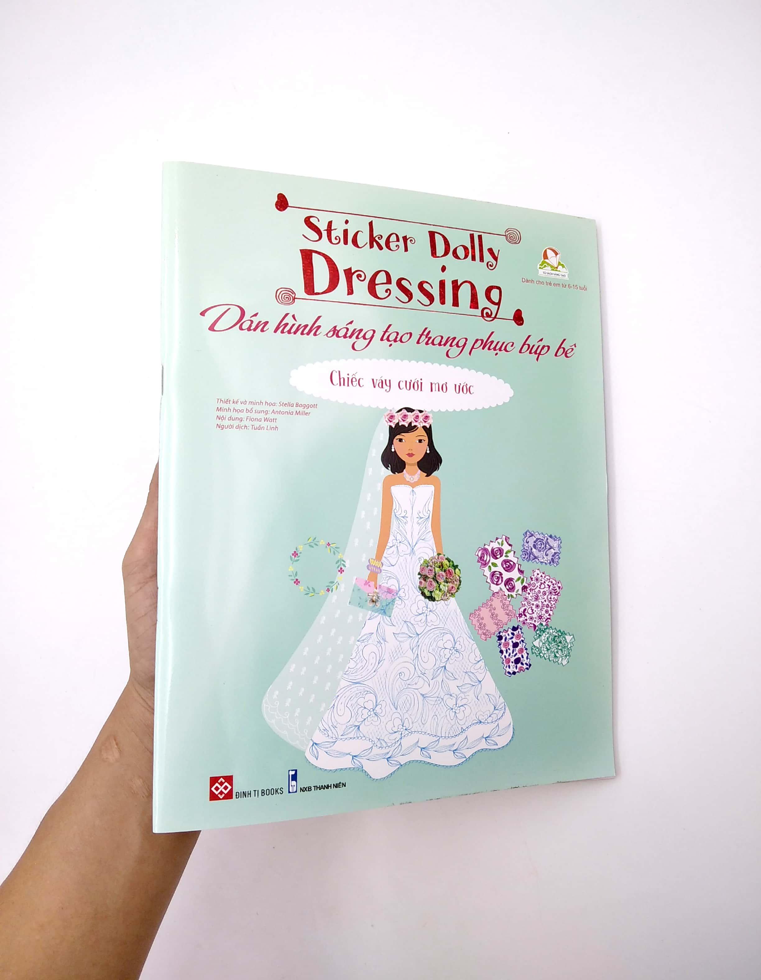 Dán Hình Sáng Tạo Trang Phục Búp Bê - Chiếc Váy Cưới Mơ Ước