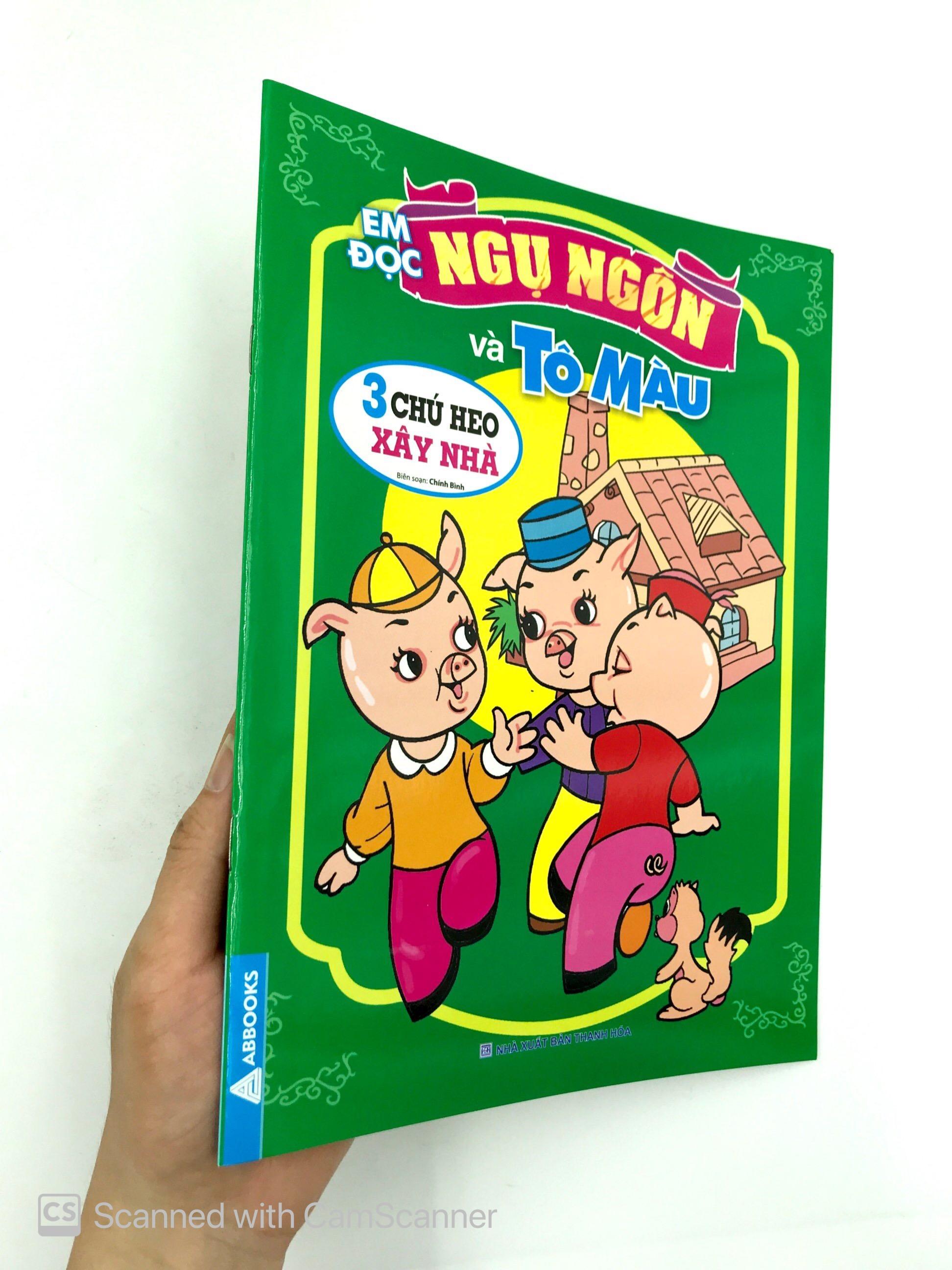Em Đọc Ngụ Ngôn Và Tô Màu: 3 Chú Heo Xây Nhà