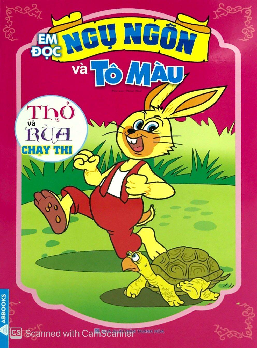 Em Đọc Ngụ Ngôn Và Tô Màu: Thỏ Và Rùa Chạy Thi