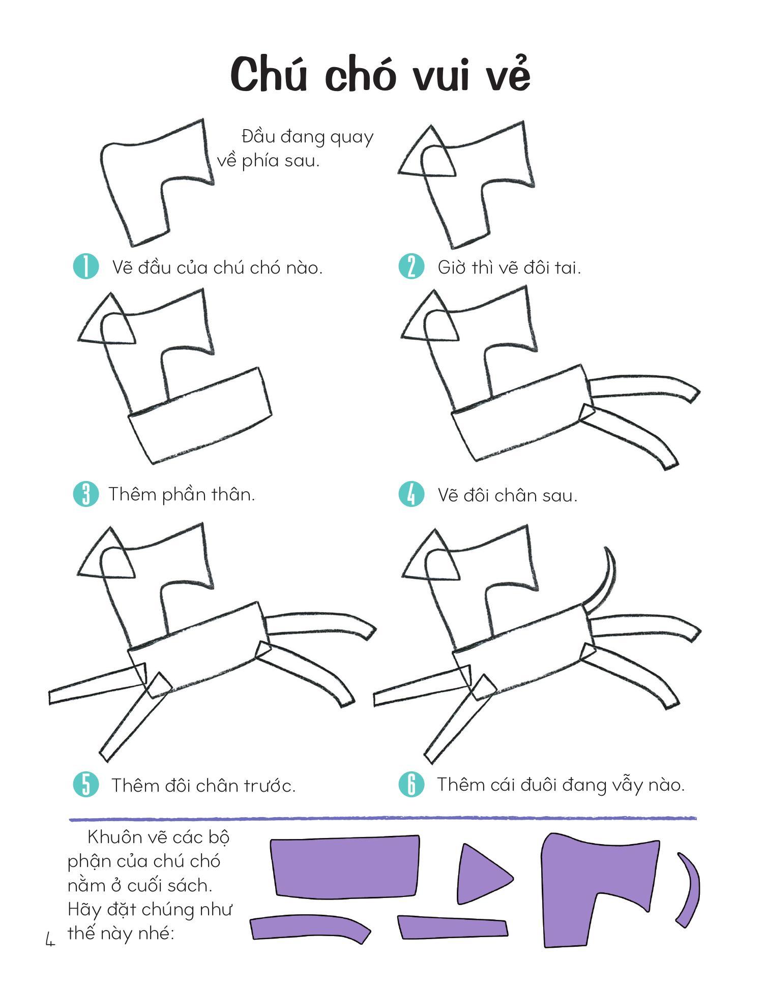 Sách - Vẽ Động Vật Bằng Khuôn Hình Sáng Tạo