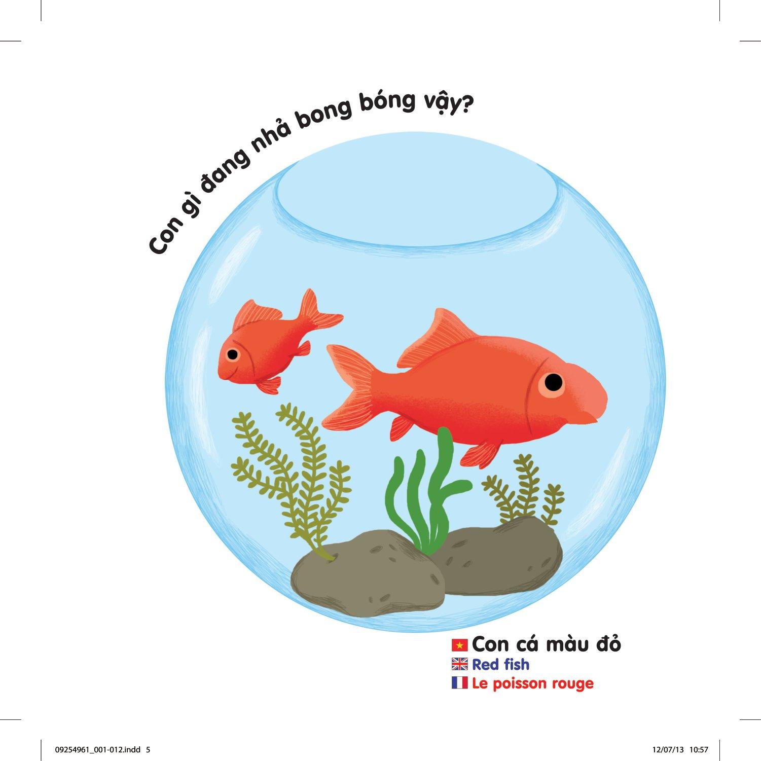Sách Chuyển Động Thông Minh Đa Ngữ Việt - Anh - Pháp: Động Vật Nuôi - Domestic Animals - Les Animaux De Compagnie