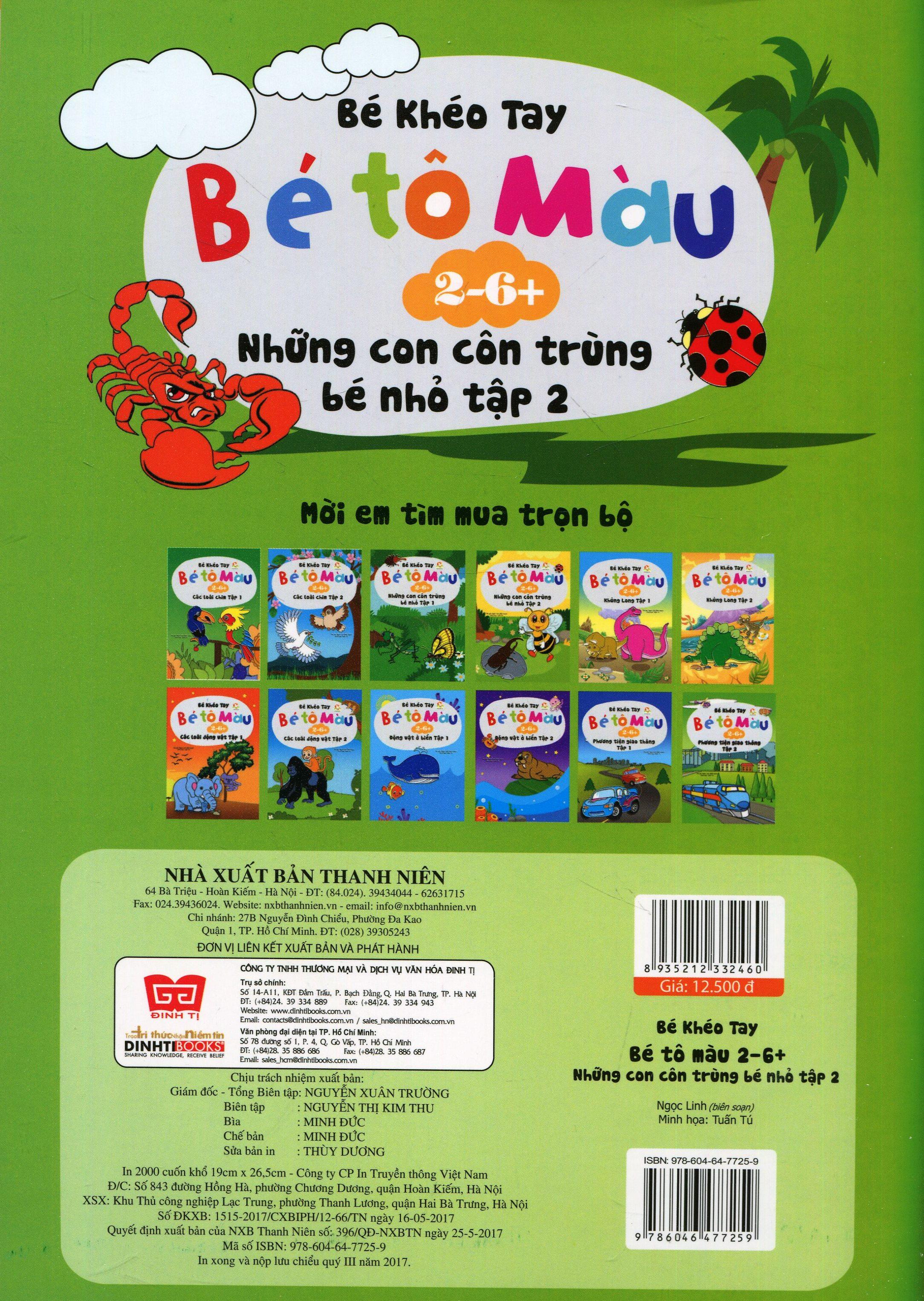 Bé Tô Màu (2-6+) - Những Con Côn Trùng Bé Nhỏ - Tập 2