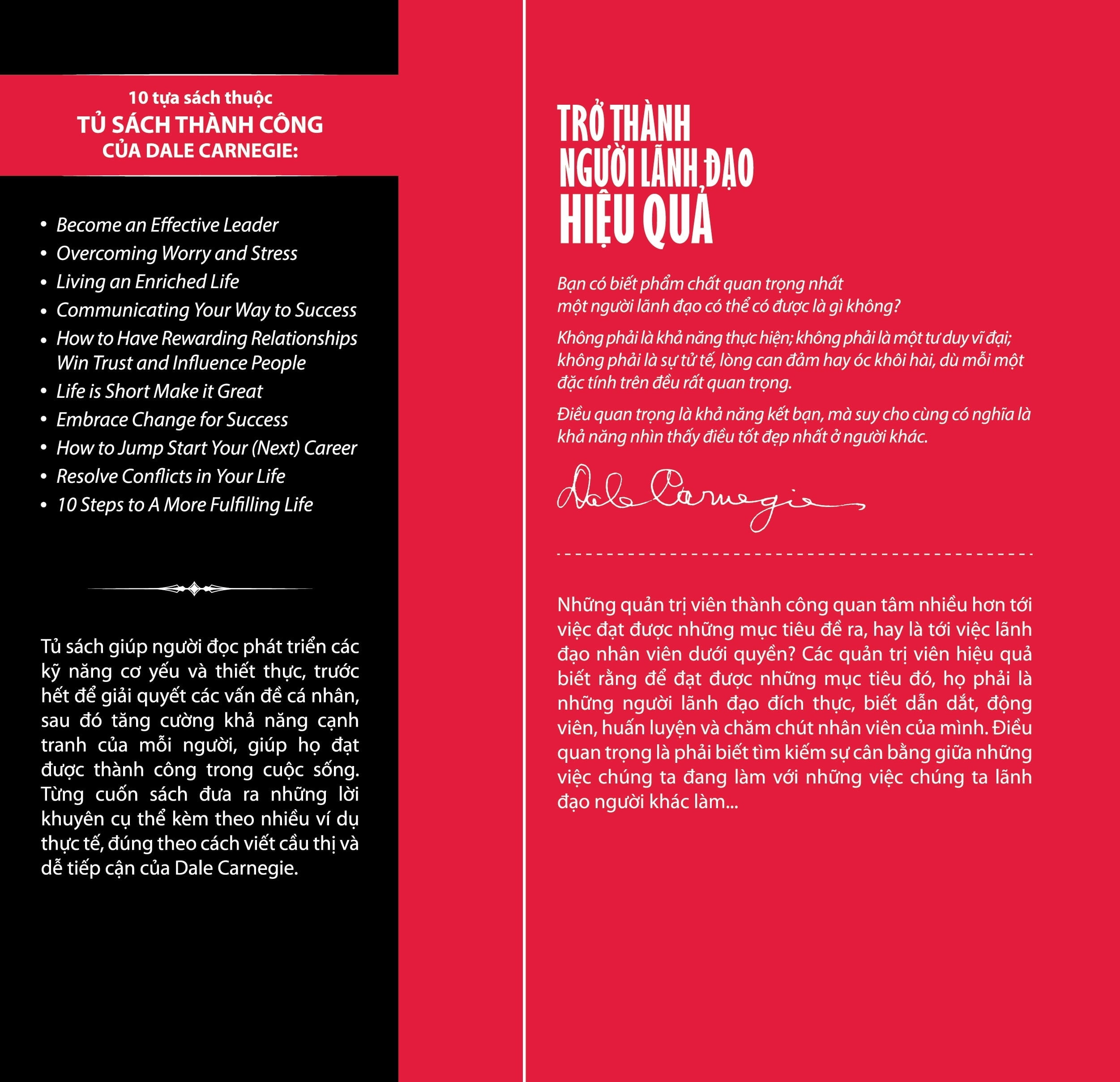 Trở Thành Người Lãnh Đạo Hiệu Quả - Tác Giả Dale Carnegie (PN)