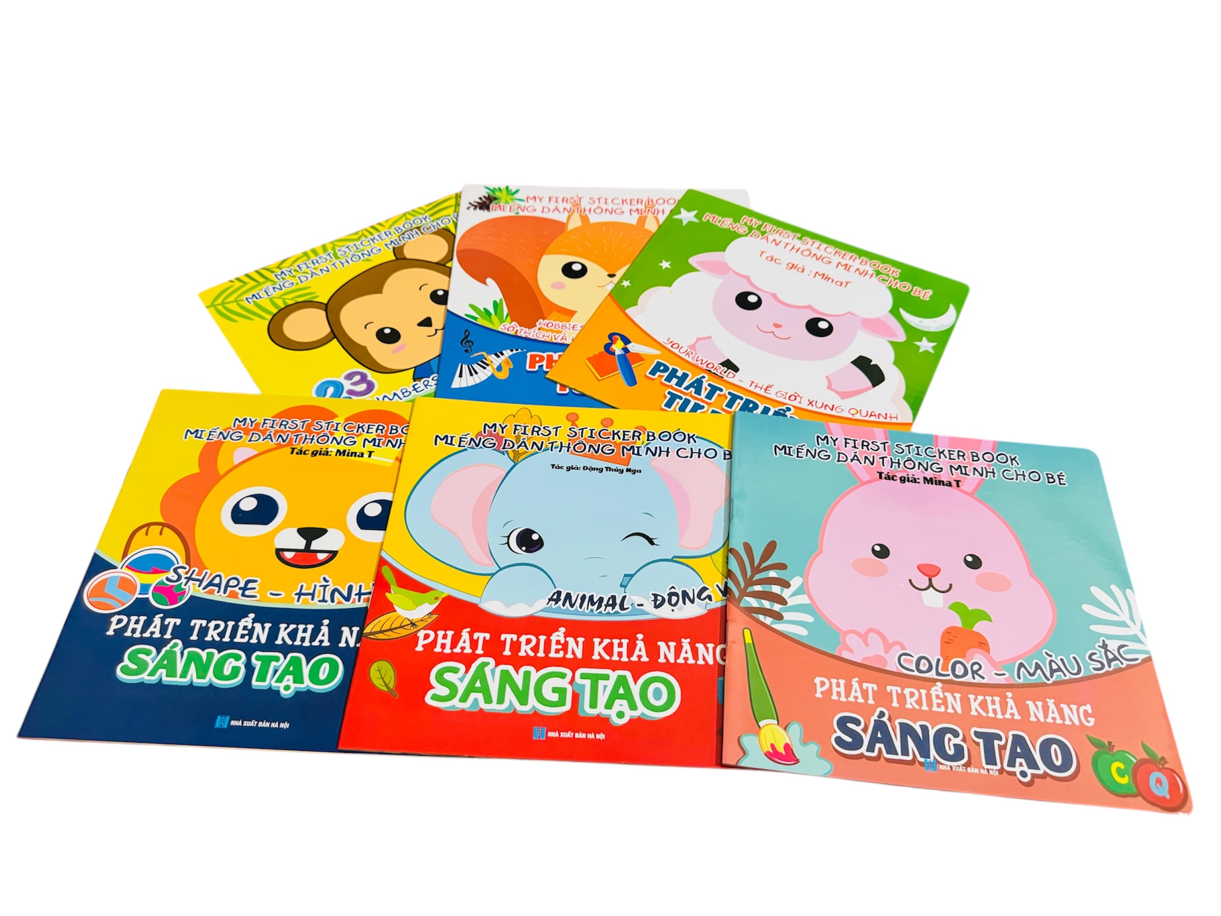 Sách- Combo 6 Cuốn sách Miếng dán Thông minh cho bé - My First Sticker Book (Phát triển Tư Duy và Khả năng Sáng tạo)