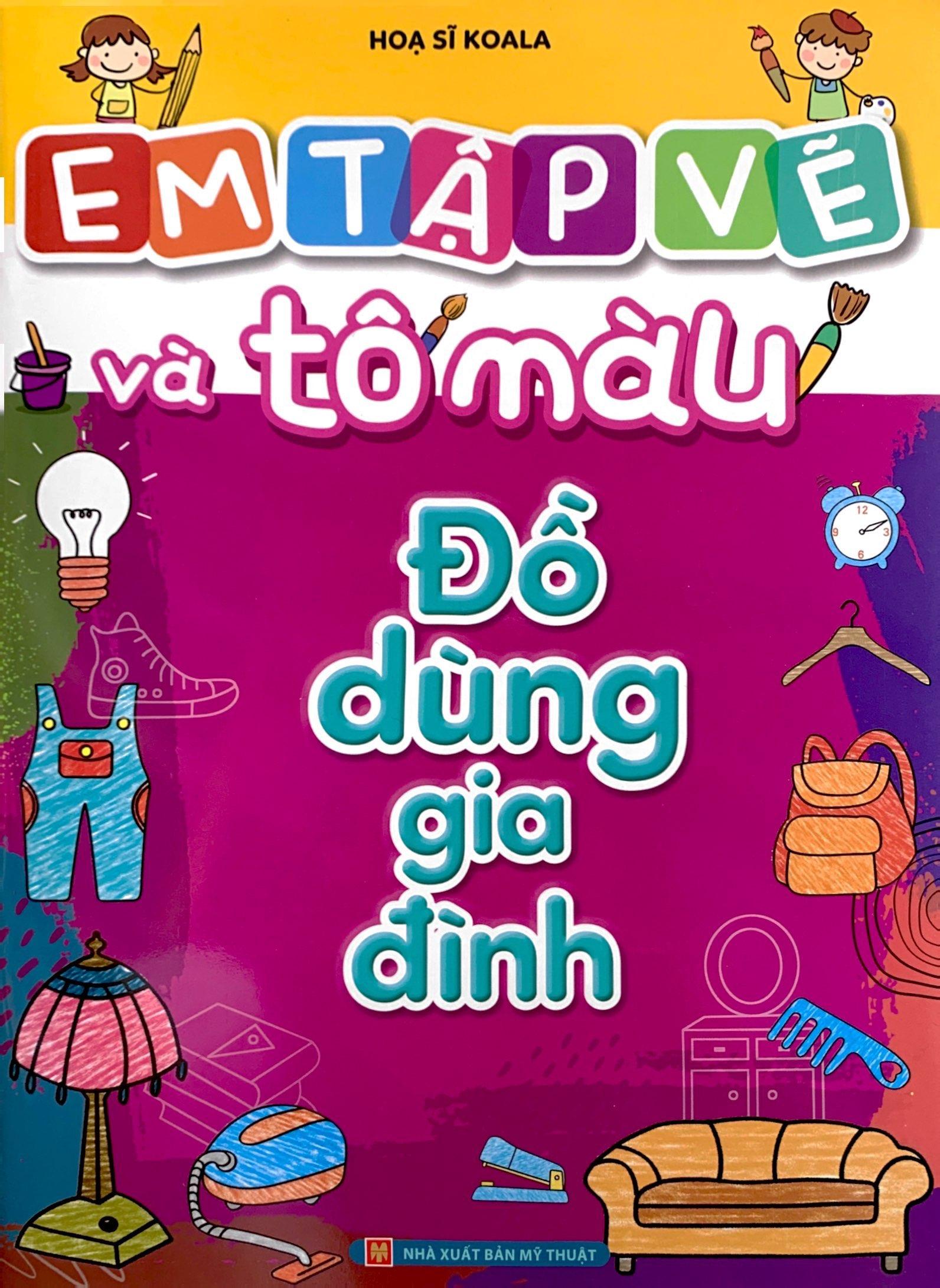 Bộ Sách Em Tập Vẽ Và Tô Màu (Túi 8 Cuốn)