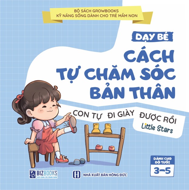 Bộ Sách GROWBOOKS - Kỹ Năng Sống Cho Trẻ Mầm Non: Kỹ Năng Giao Tiếp, Chăm Sóc Bản Thân, Đạo Đức, Cảm Xúc,Bảo Vệ Bản Thân