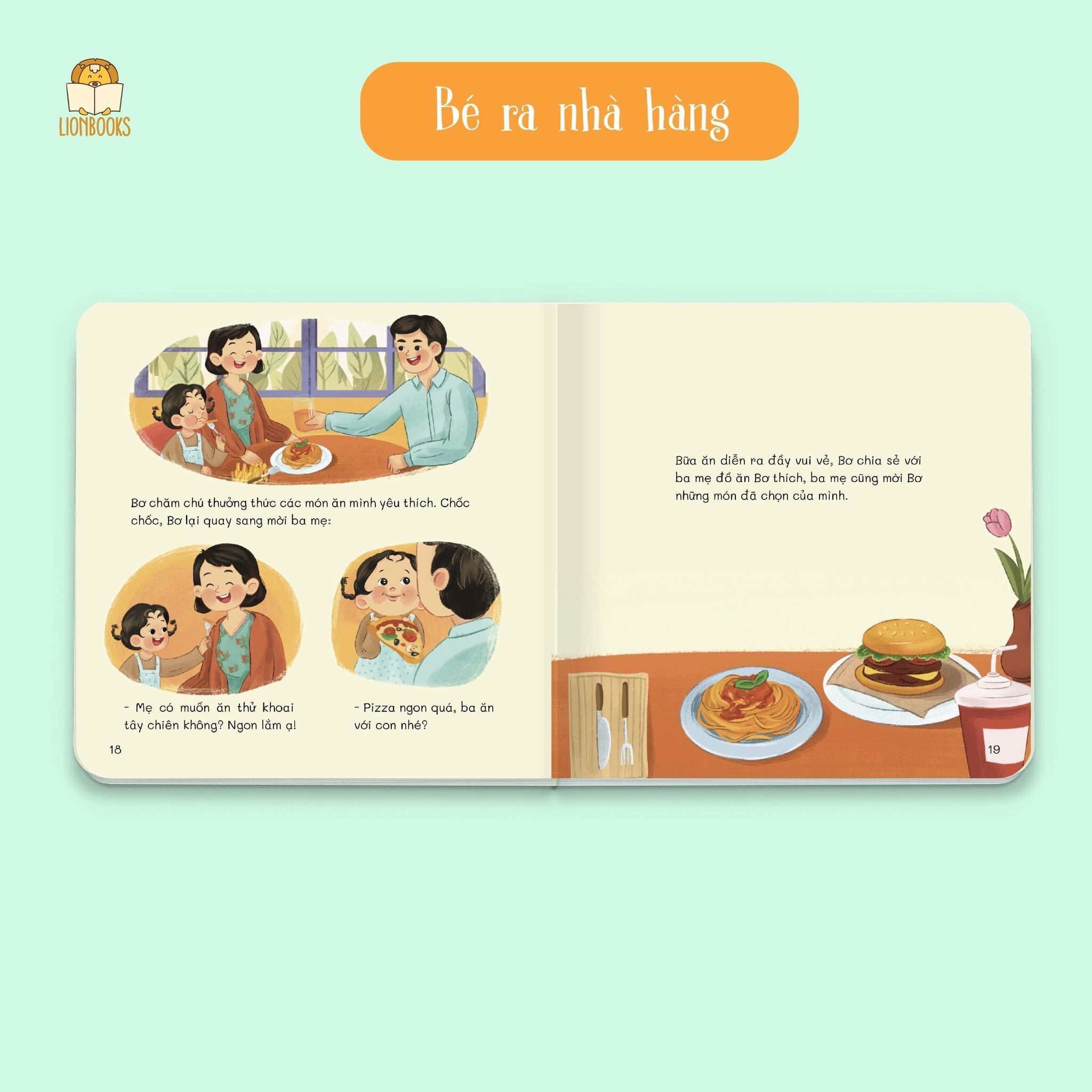 Bé Học Ứng Xử - LionBooks - Bộ 4 cuốn bồi cứng - Định hướng hành vi ngay từ giai đoạn đầu đời cho bé