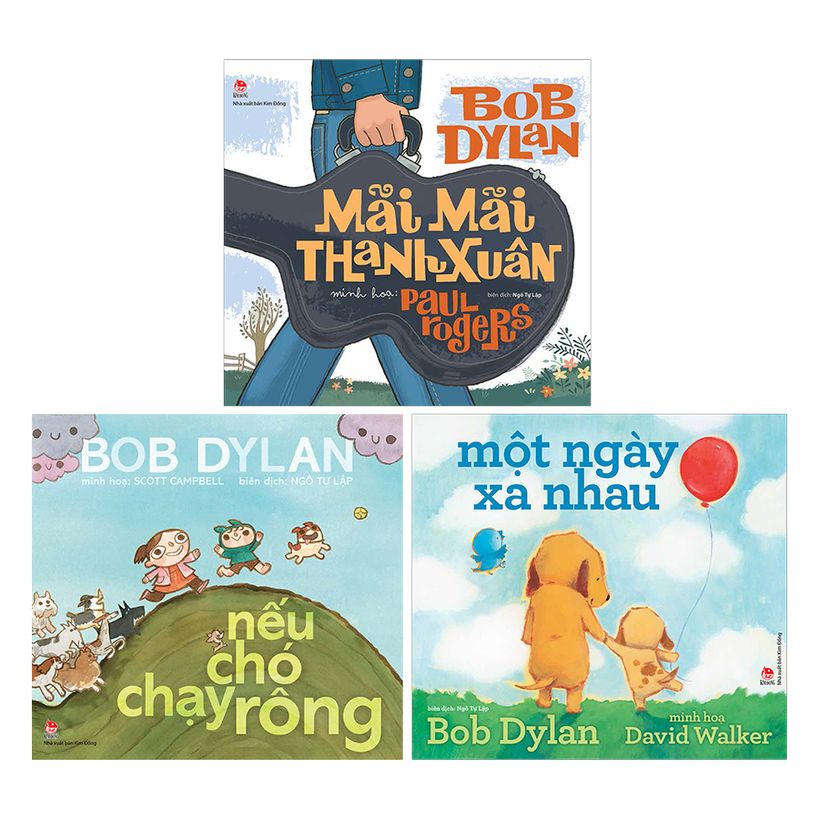 Boxset Tác Phẩm Của Bob Dylan - Mãi Mãi Thanh Xuân Và Những Bài Hát Khác (Trọn Bộ 3 Cuốn)