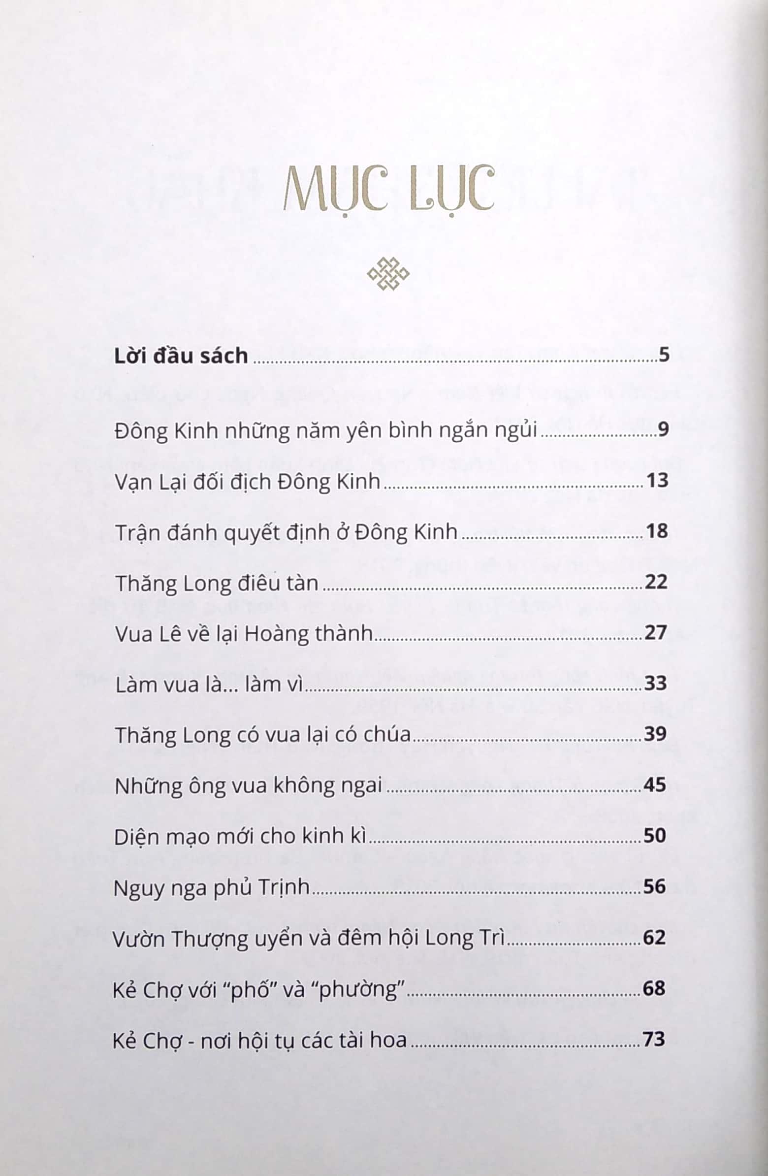 Thăng Long Kinh Kì - Kẻ Chợ - Thời Lê Trịnh