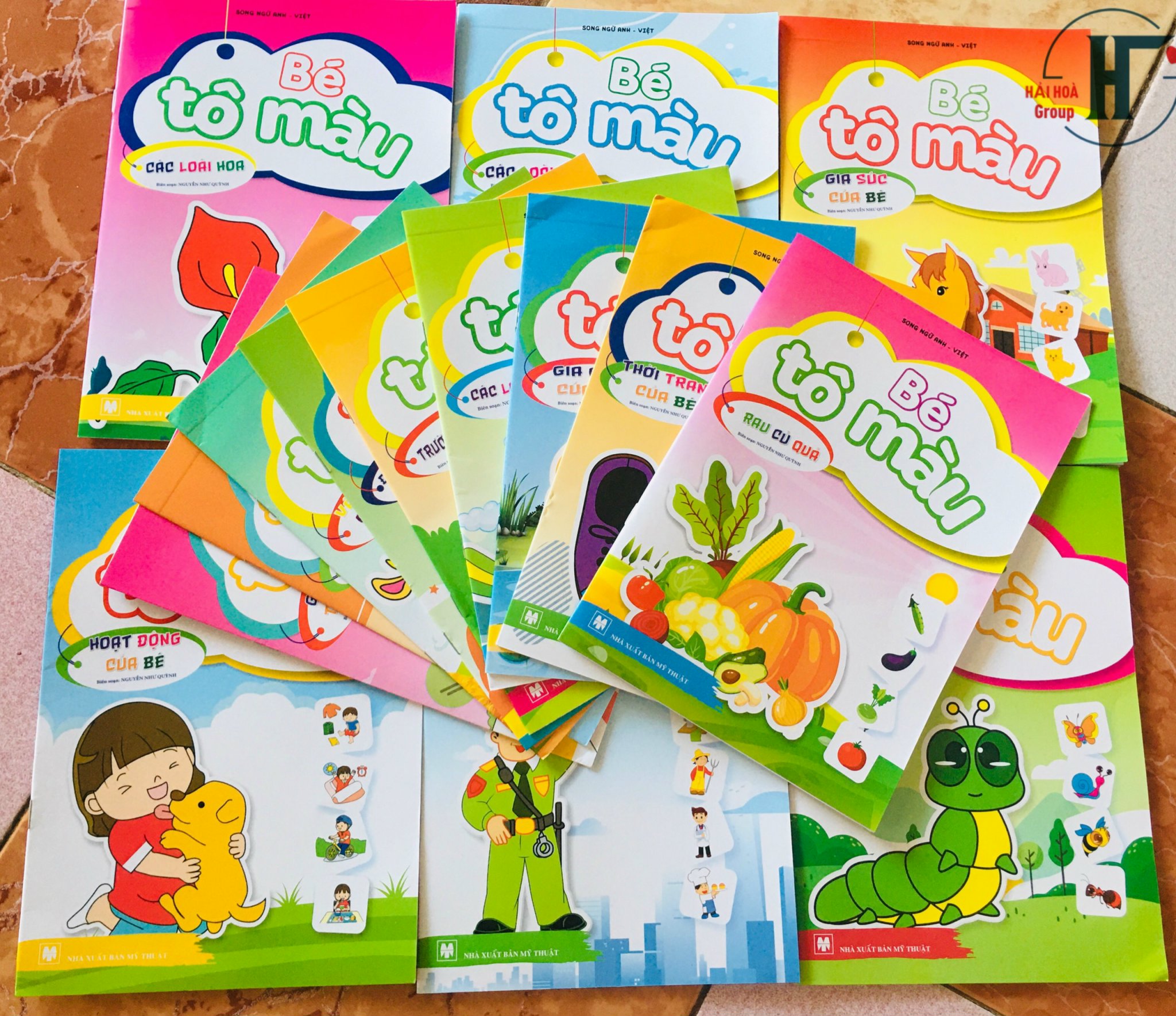 Sách- Combo 10 cuốn sách Tập Tô Màu theo chủ đề cho bé mầm non (Chủ đề ngẫu nhiên)