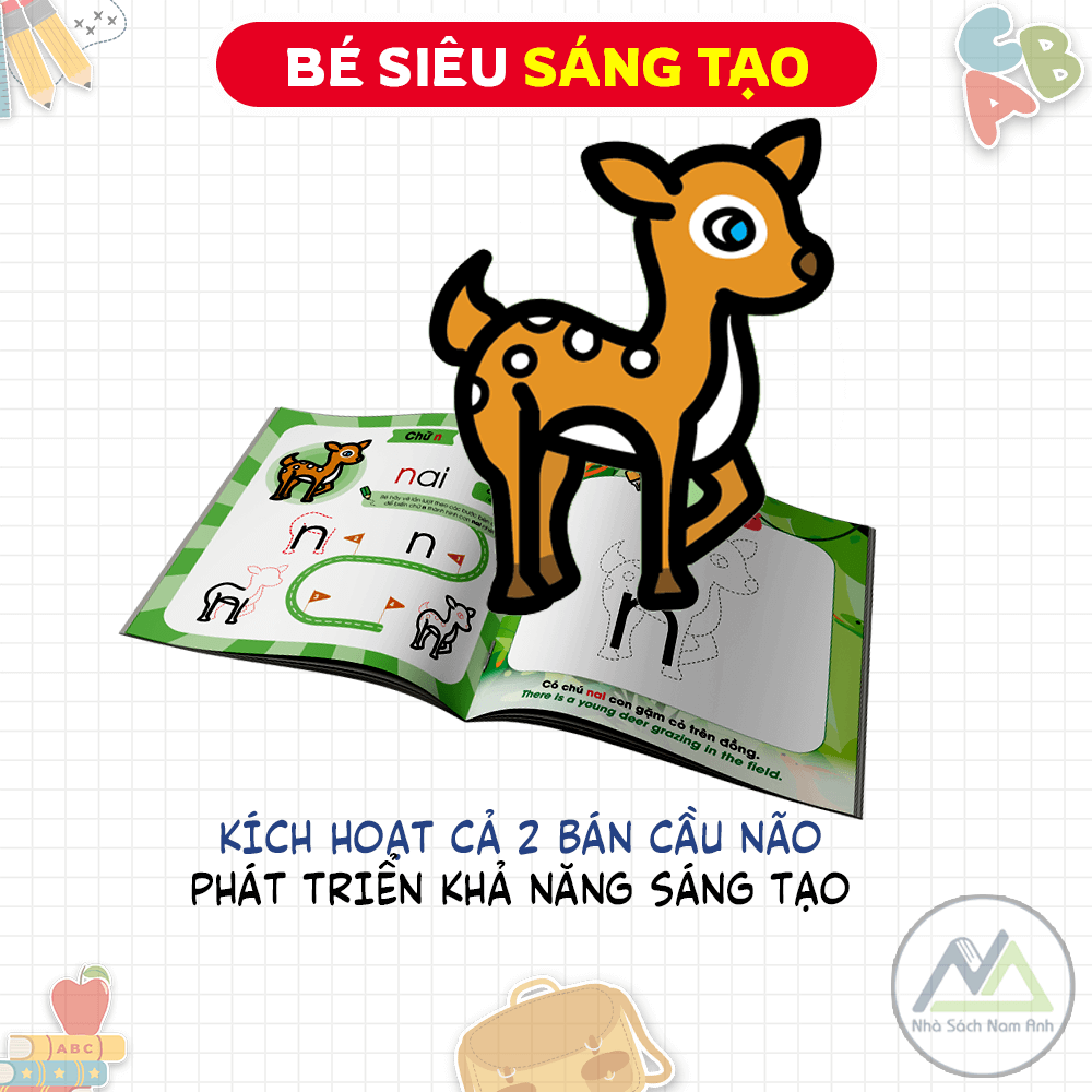 Combo Sách Làm Quen Chữ Cái Tiếng Việt - Tập 1 + 2 TẶNG BỘ BÚT SÁP MÀU THIÊN LONG - Tác giả Dr. Pencil & Rose