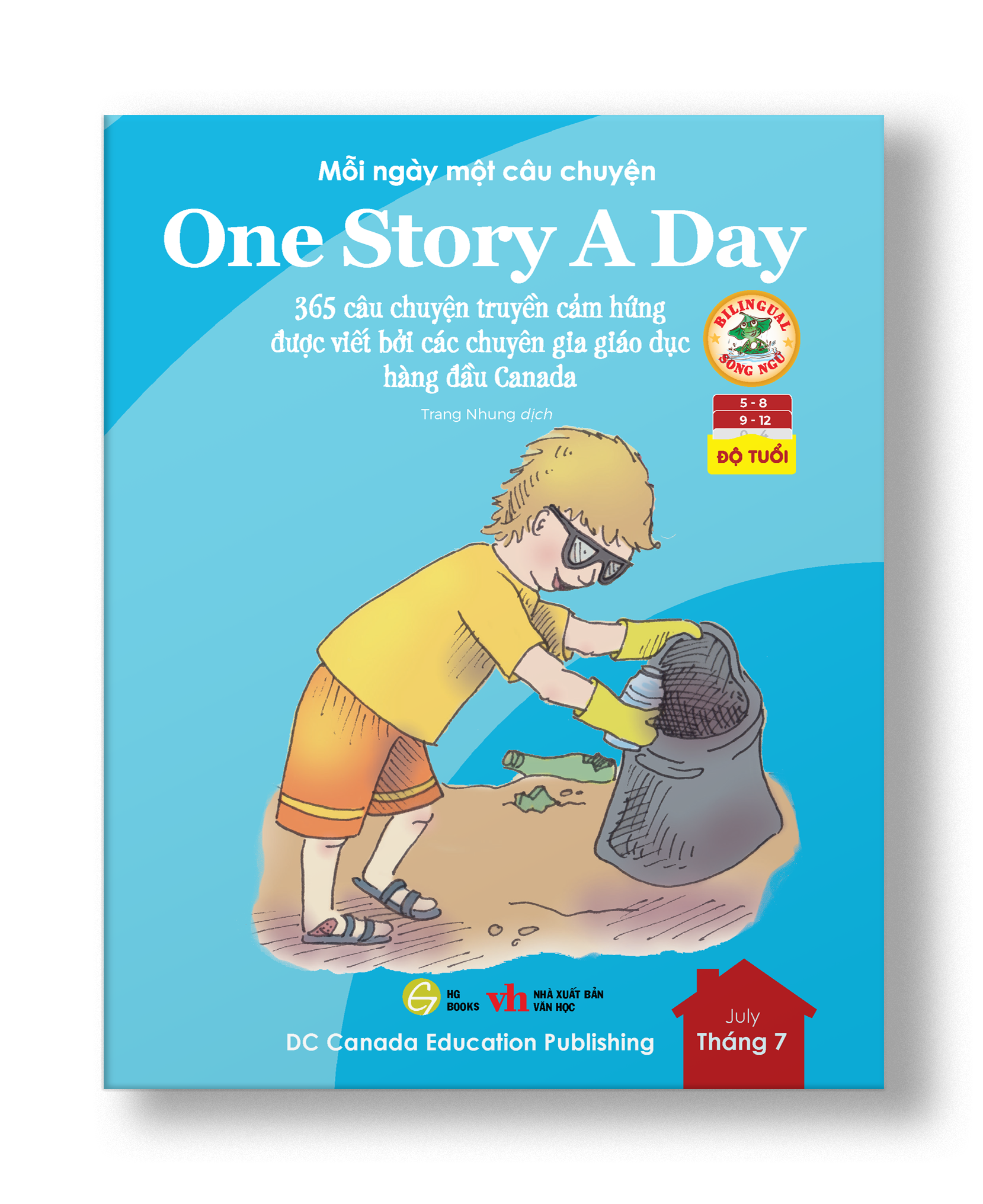 One Story A Day - Sách song ngữ cho bé, 12 cuốn truyện - 365 câu chuyện phát triển trí tuệ và nuôi dưỡng tâm hồn - Tặng kèm file nghe & note từng vựng