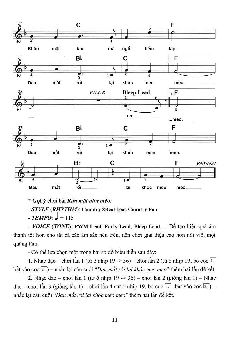 Thực Hành Biểu Diễn Organ Cho Thiếu Nhi – Tập 4