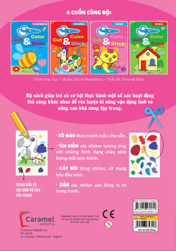 Sách - Color Cut & Stick - ndbooks