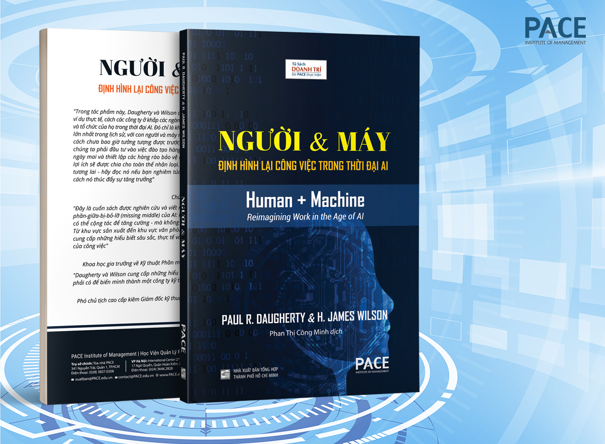 NGƯỜI & MÁY (Human + Machine) - Định Hình Lại Công Việc Trong Thời Đại AI - Paul R. Daugherty và H. James Wilson - Phan Thị Công Minh dịch - (bìa cứng)
