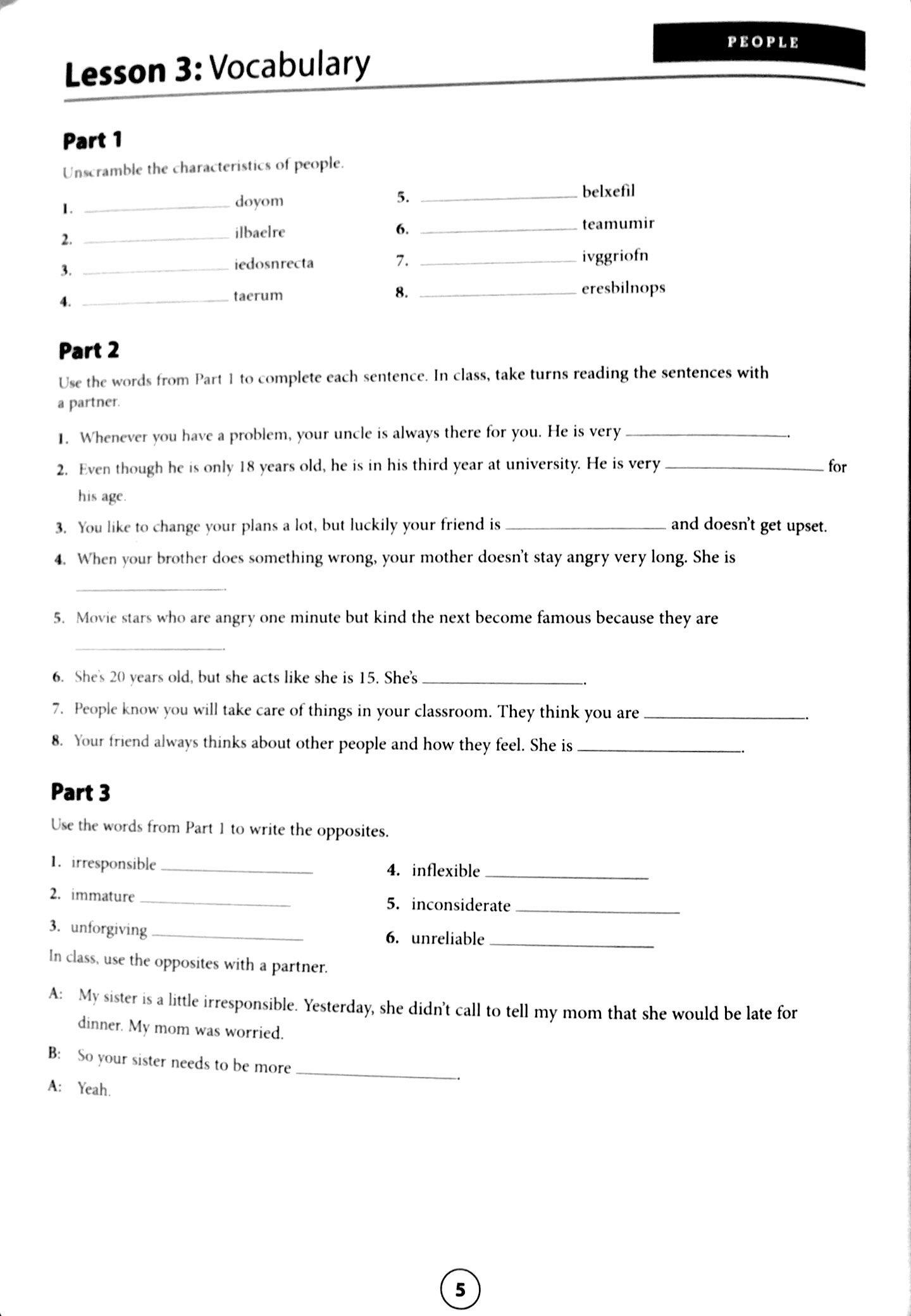 Speak Now 3 Workbook