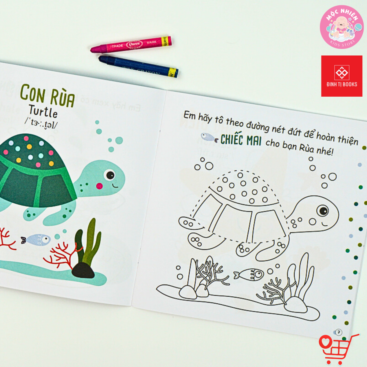 Sách Tô Màu Ngộ Nghĩnh – Đinh Tị Books (Nhiều chủ đề cho bé 3 - 6 tuổi)