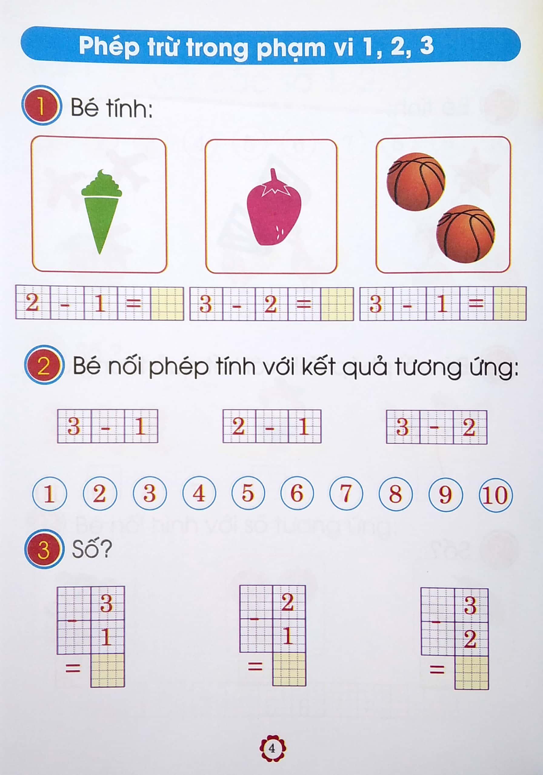 Chuẩn Bị Cho Bé Vào Lớp 1 - Bé Vui Học Toán - Quyển 2 (Tái Bản)
