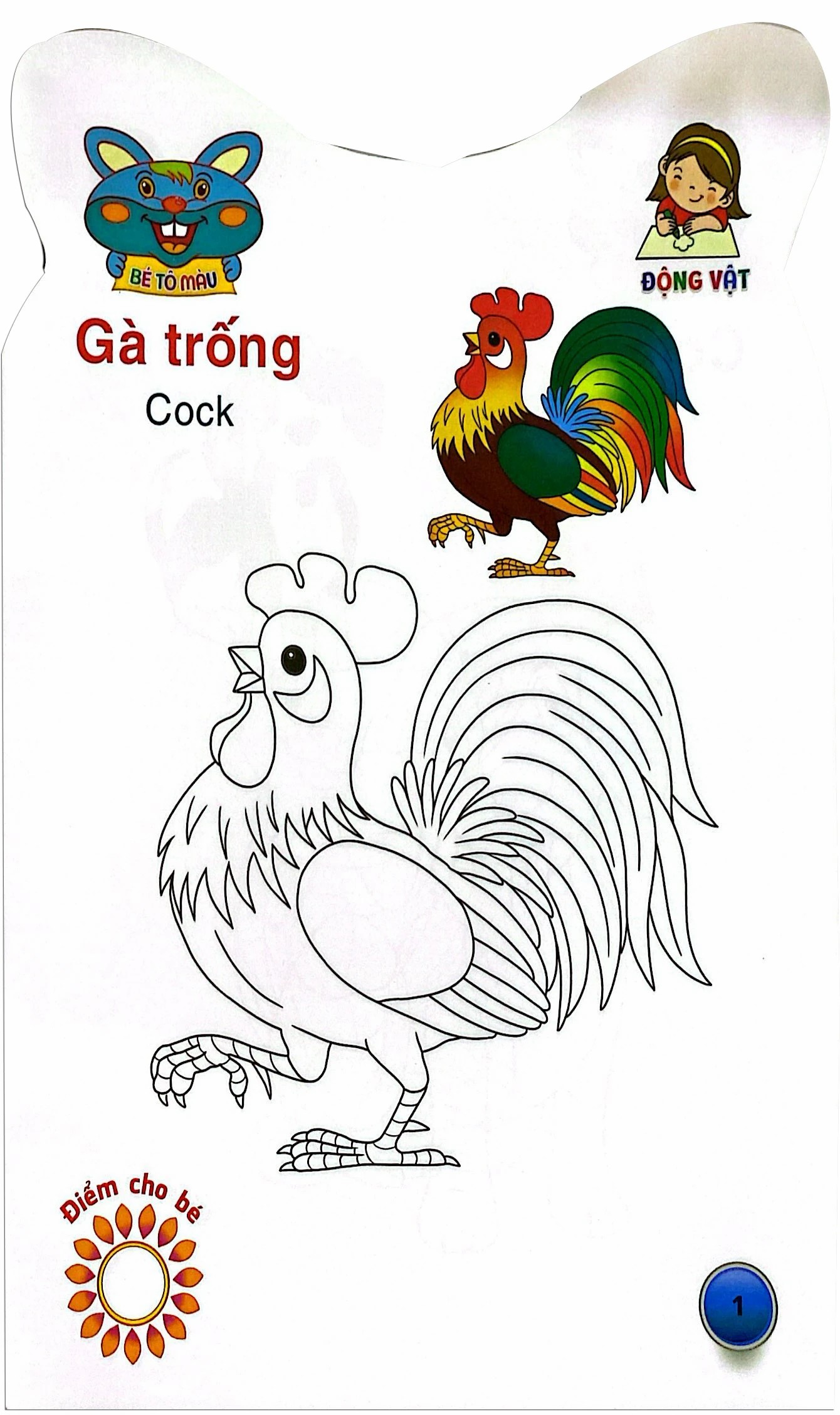 Bé tô màu - Động vật