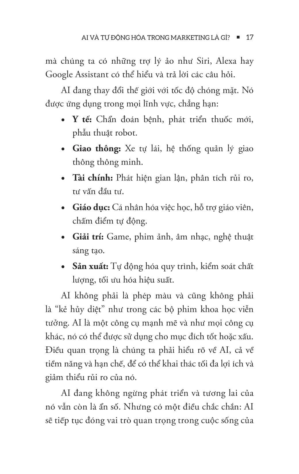 Sách - Ứng Dụng AI Và Tự Động Hóa Trong Marketing