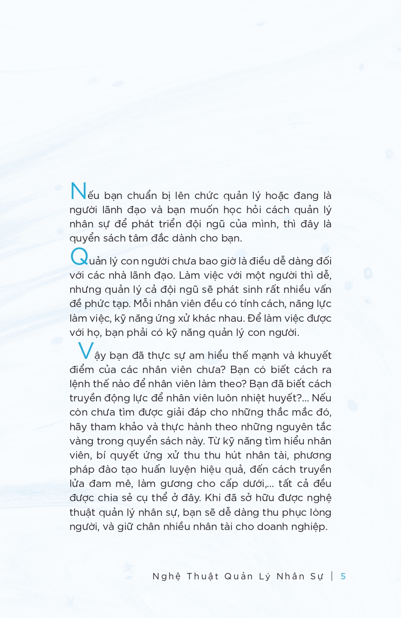 Nghệ Thuật Quản Lý Nhân Sự - Vanlangbooks (Tái Bản)