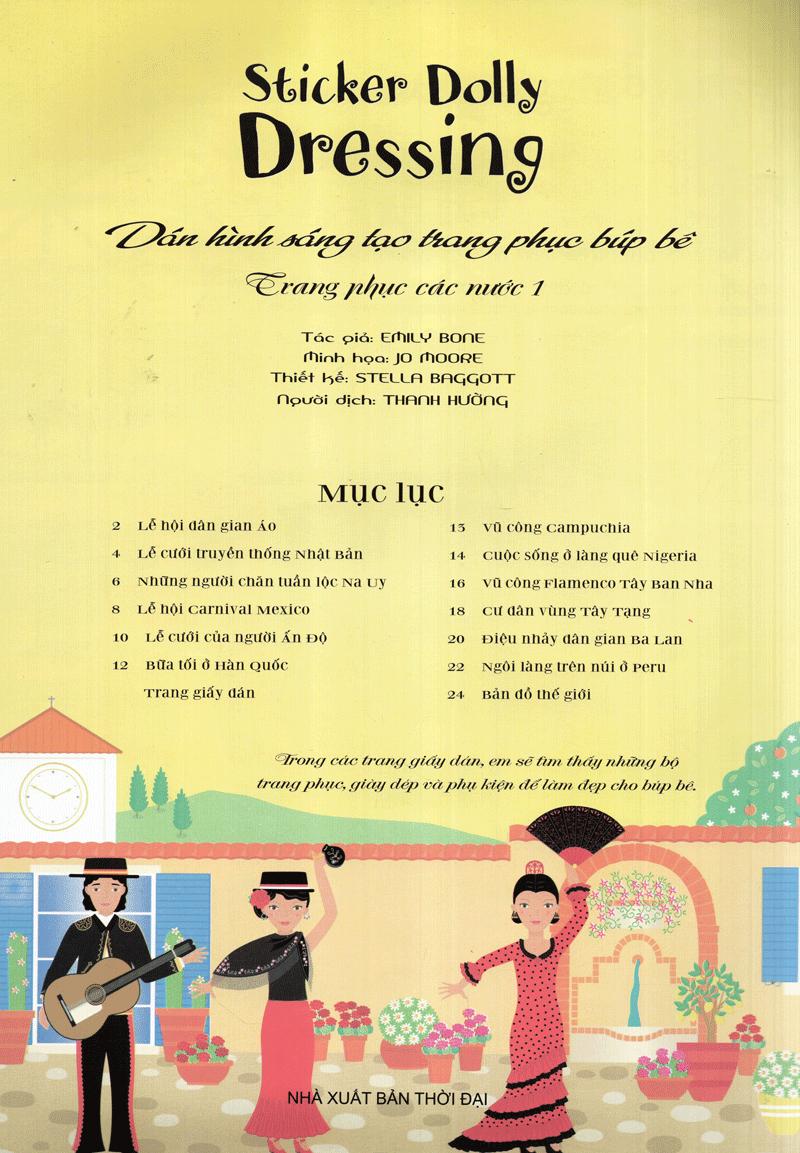 Dán Hình Sáng Tạo Trang Phục Búp Bê - Trang Phục Các Nước 1