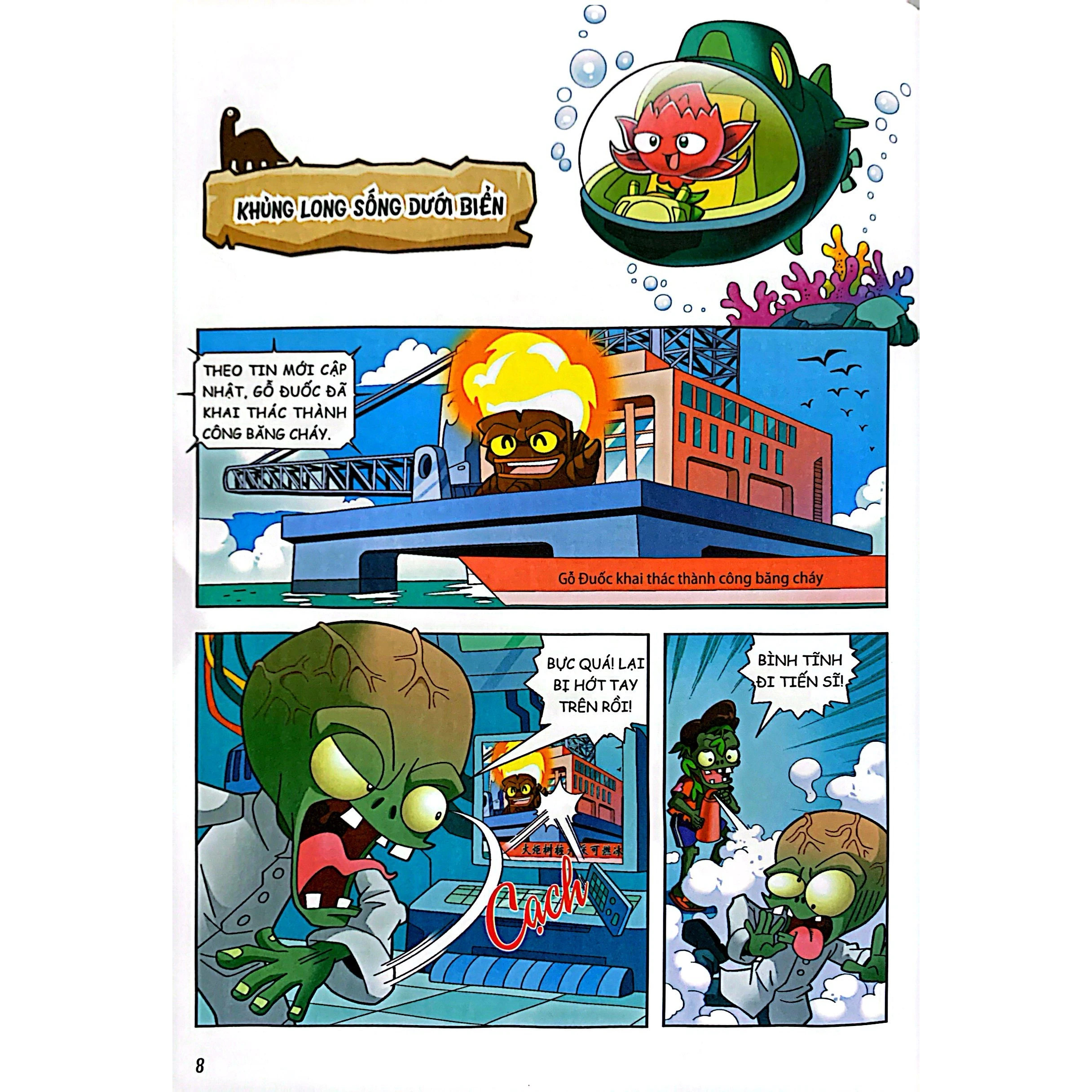 Trái cây đại chiến Zombie - Thế giới khủng long: Tập 11 - Thợ săn đáy biển