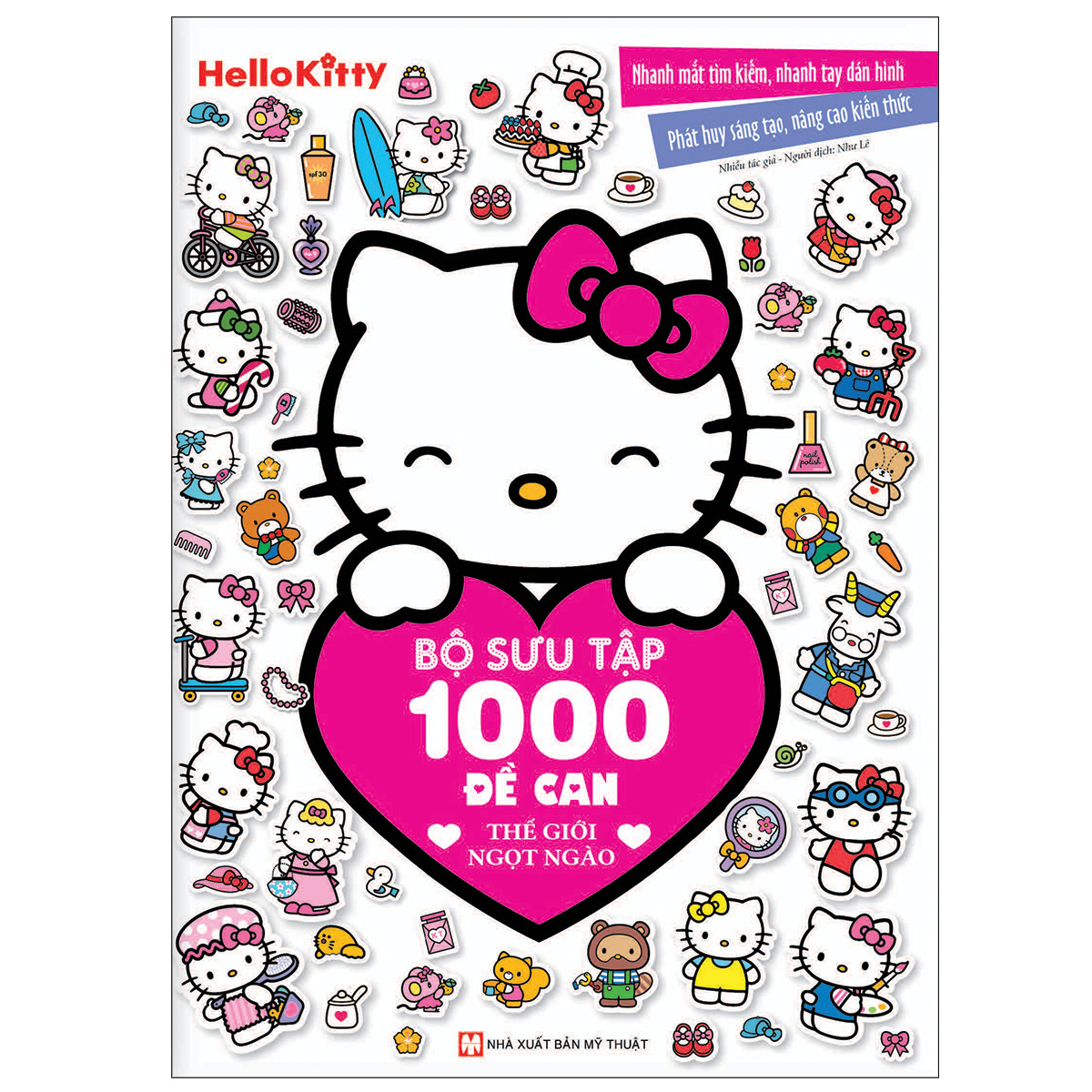 Bộ 4 Cuốn Helokitty: Bộ Sưu Tập 1000 Đề Can