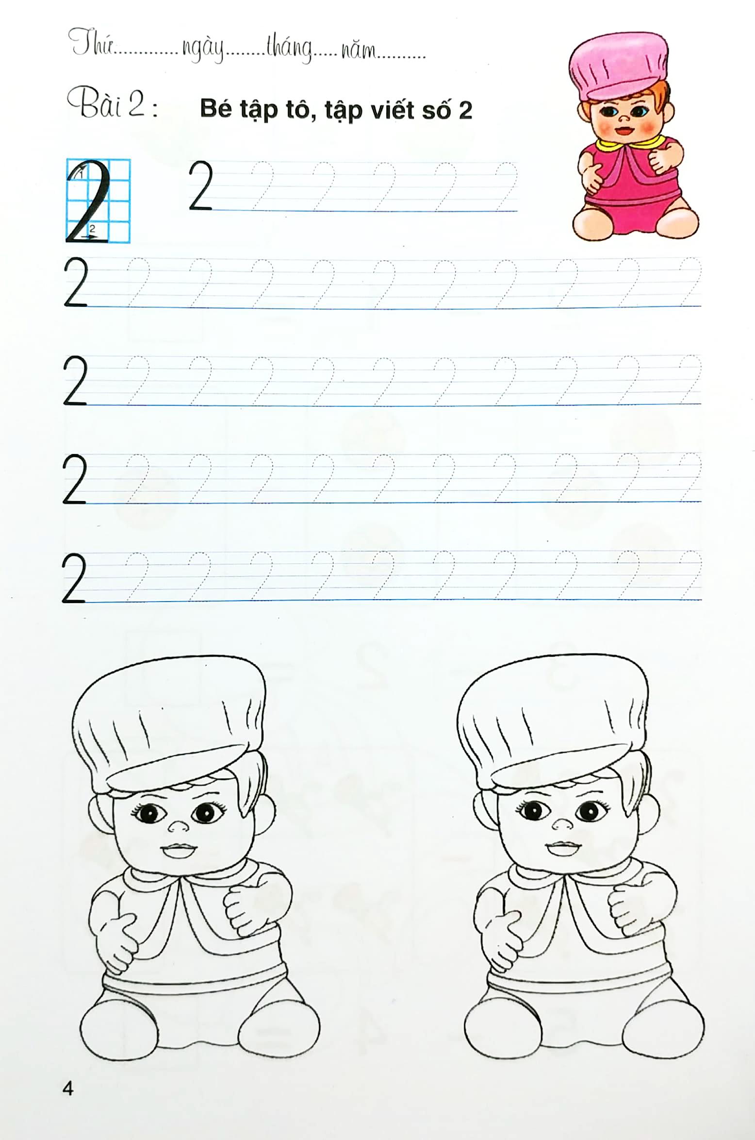 Tô Màu - Làm Quen Với Toán - Phép Trừ (Dành Cho Trẻ 5-6 Tuổi)