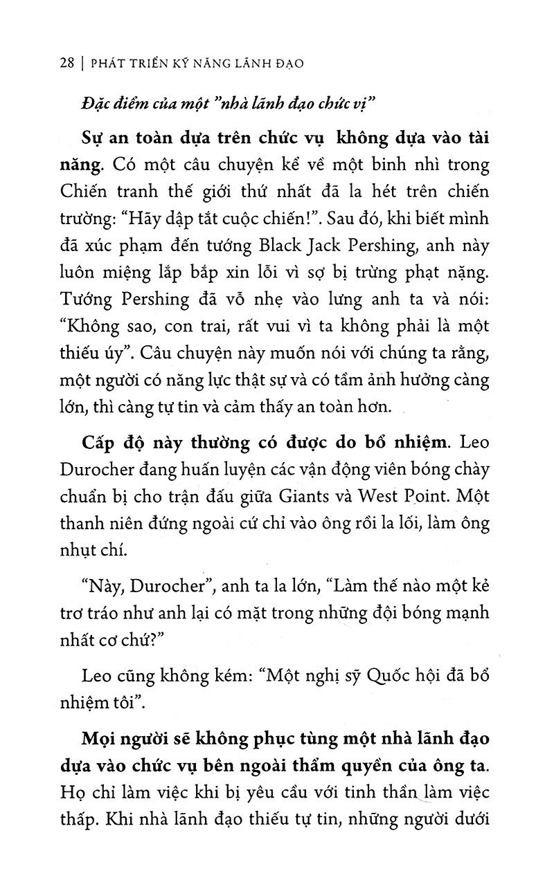 Phát Triển Kỹ Năng Lãnh Đạo