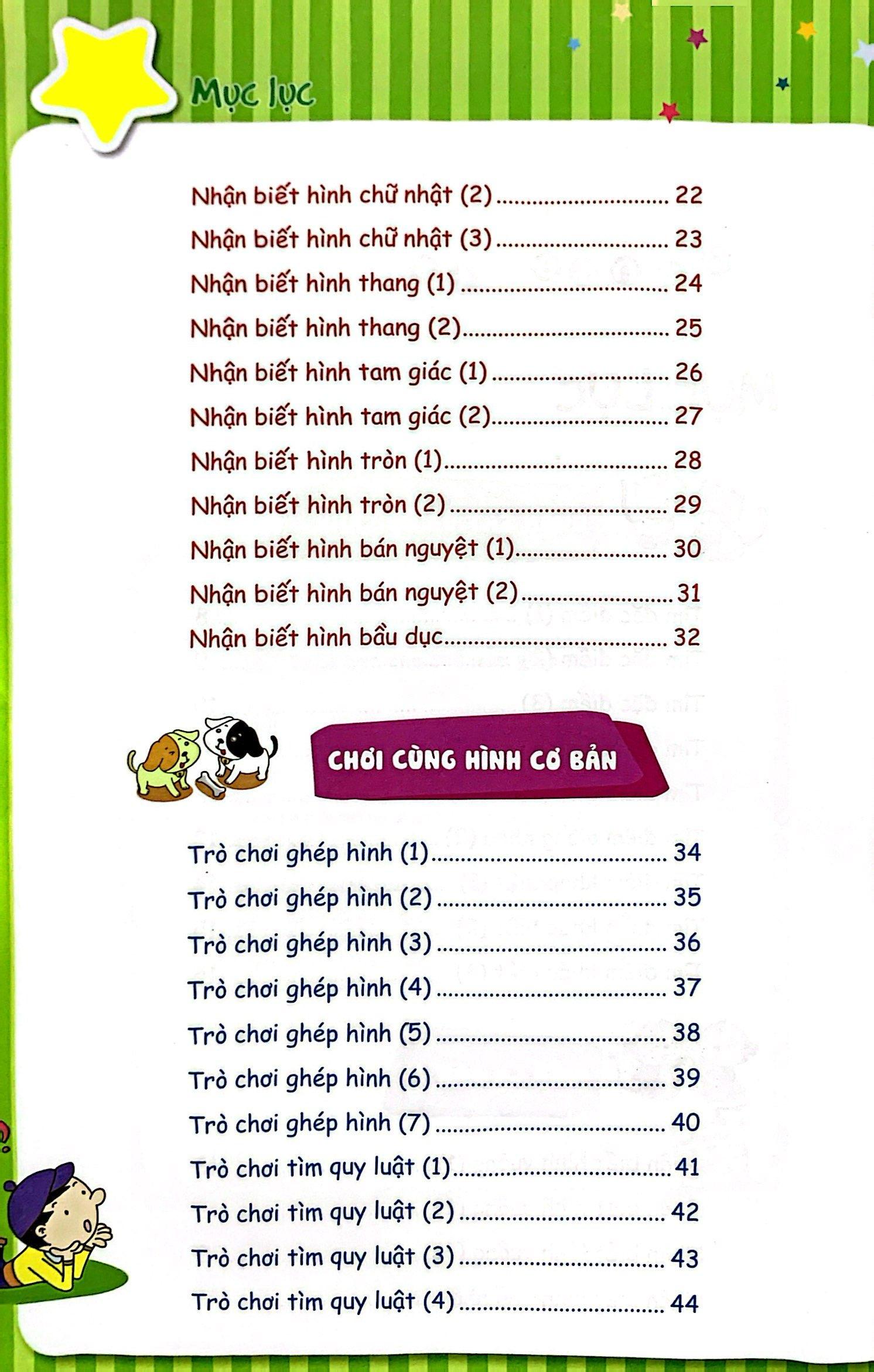 Toán Học Cho Trẻ Mẫu Giáo: Lớp Chồi 1