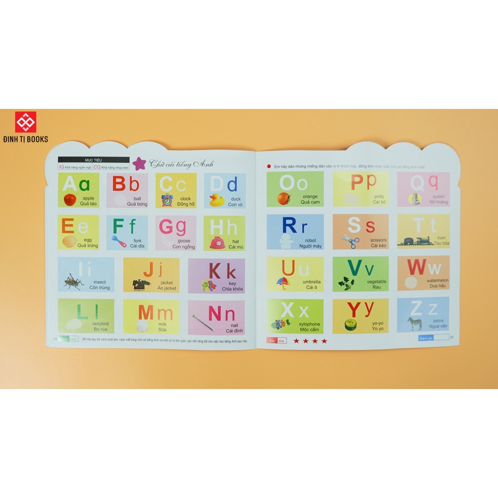 200 Miếng Bóc Dán Thông Minh - Phát Triển Chỉ Số Thông Minh IQ (2-6 Tuổi) - Tái Bản 2018