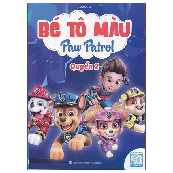 Sách - Bé Tô Màu - Paw Patrol và Nàng Tiên Cá - Bộ 4 Cuốn