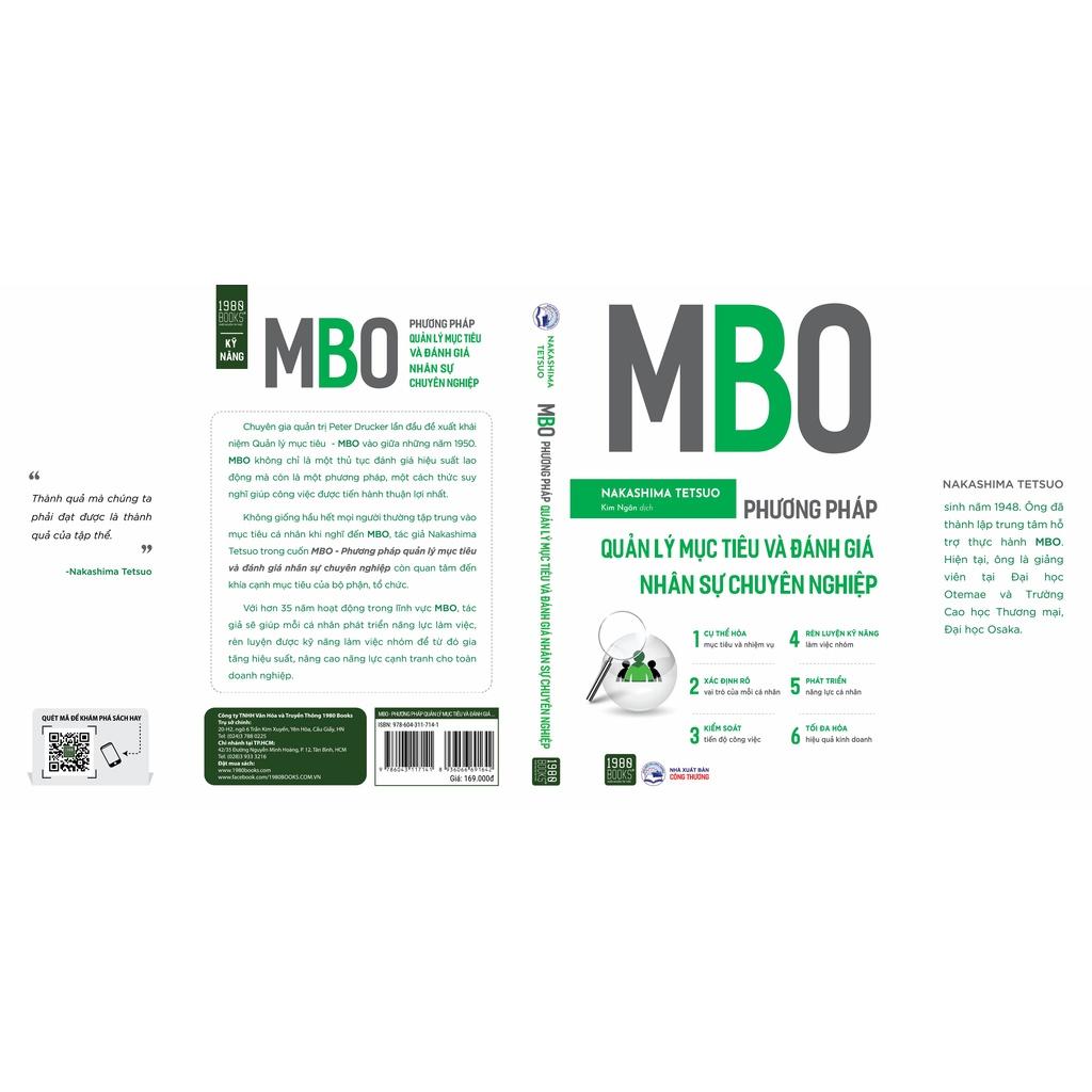 Sách MBO Phương pháp quản lý mục tiêu và đánh giá nhân sự chuyên nghiệp - BẢN QUYỀN