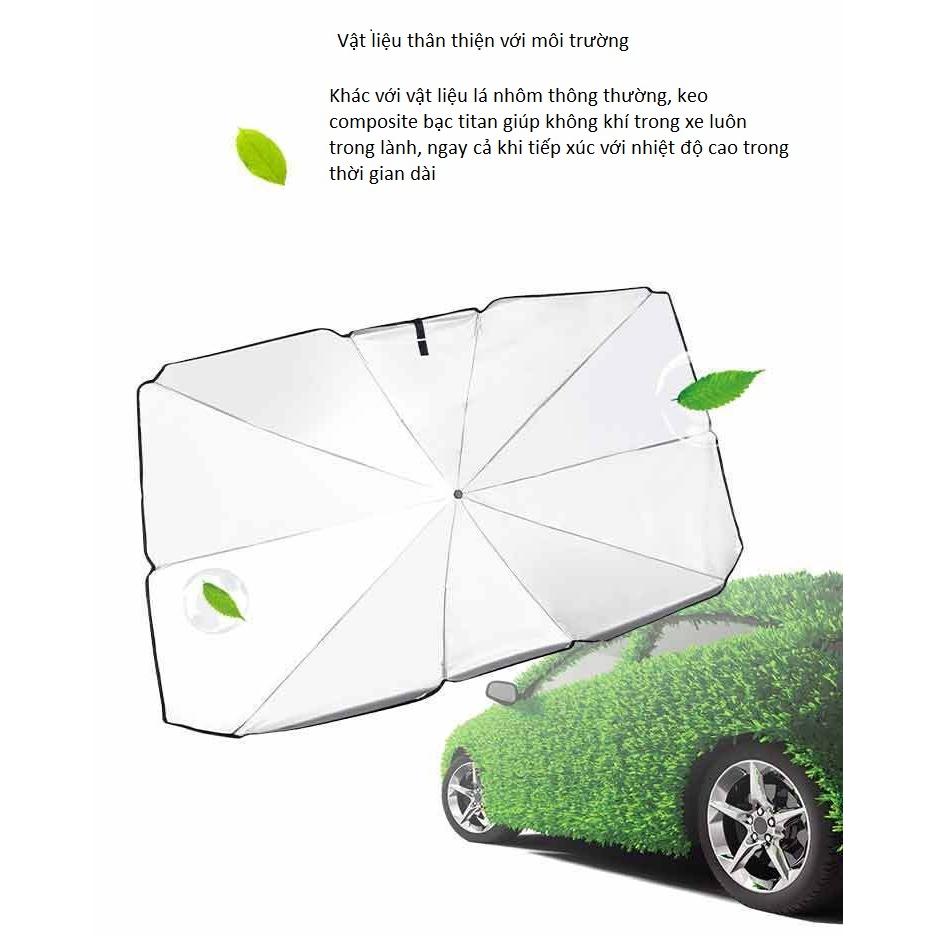 Ô Che Nắng Kính Lái Ô Tô , Dù Che Nắng Kính Lái Ô Tô (Tặng BAO DA) – Chống Nắng Nóng, Chống UV, Bảo Vệ Nội Thất Xe